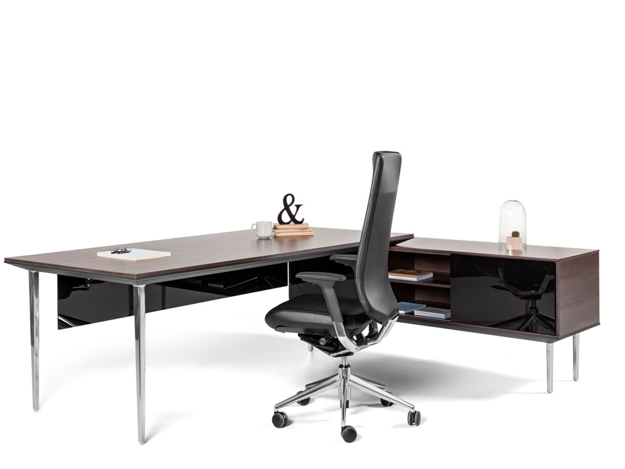 Actiu LONGO Schreibtisch Executive mit Sideboard