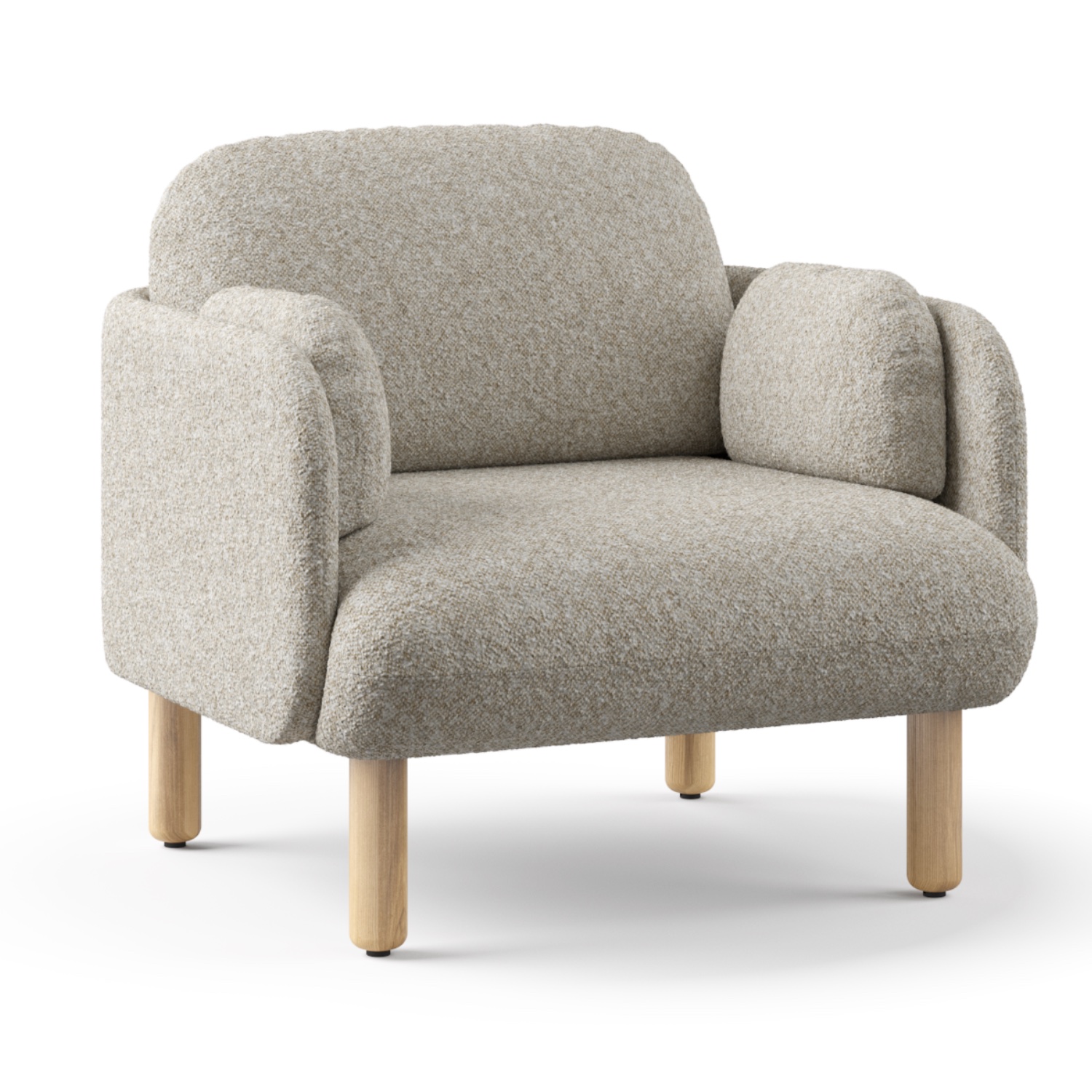 GBN Lounge Sessel Memumi Holzfuß