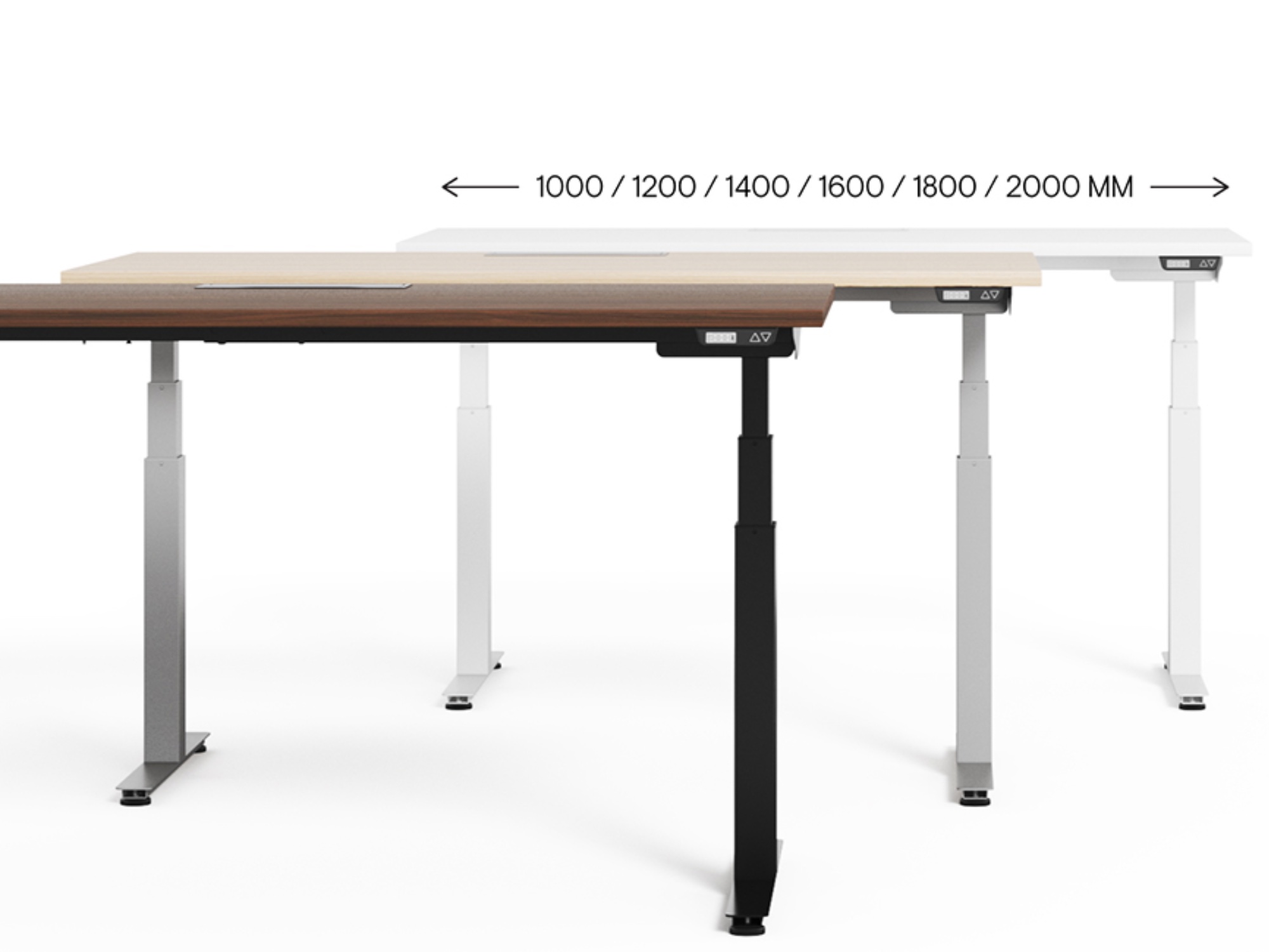 AGILwork Schreibtisch elektrisch höhenverstellbar - Schnellbau-System: Gabler Büromöbel