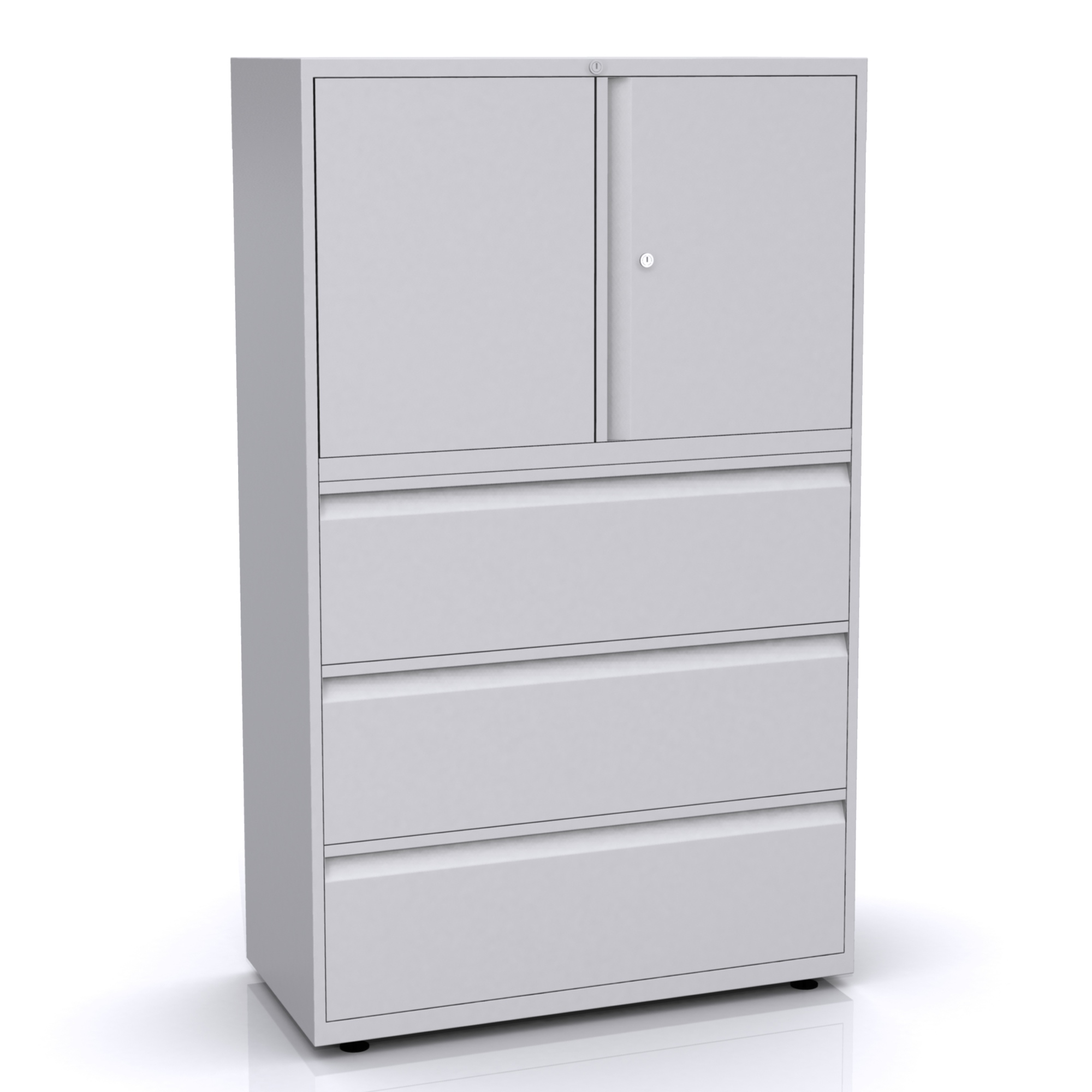 Bisley LateralFile 10C50WT3H Aktenschrank aus Stahl 166x100x47 cm (HxBxT)