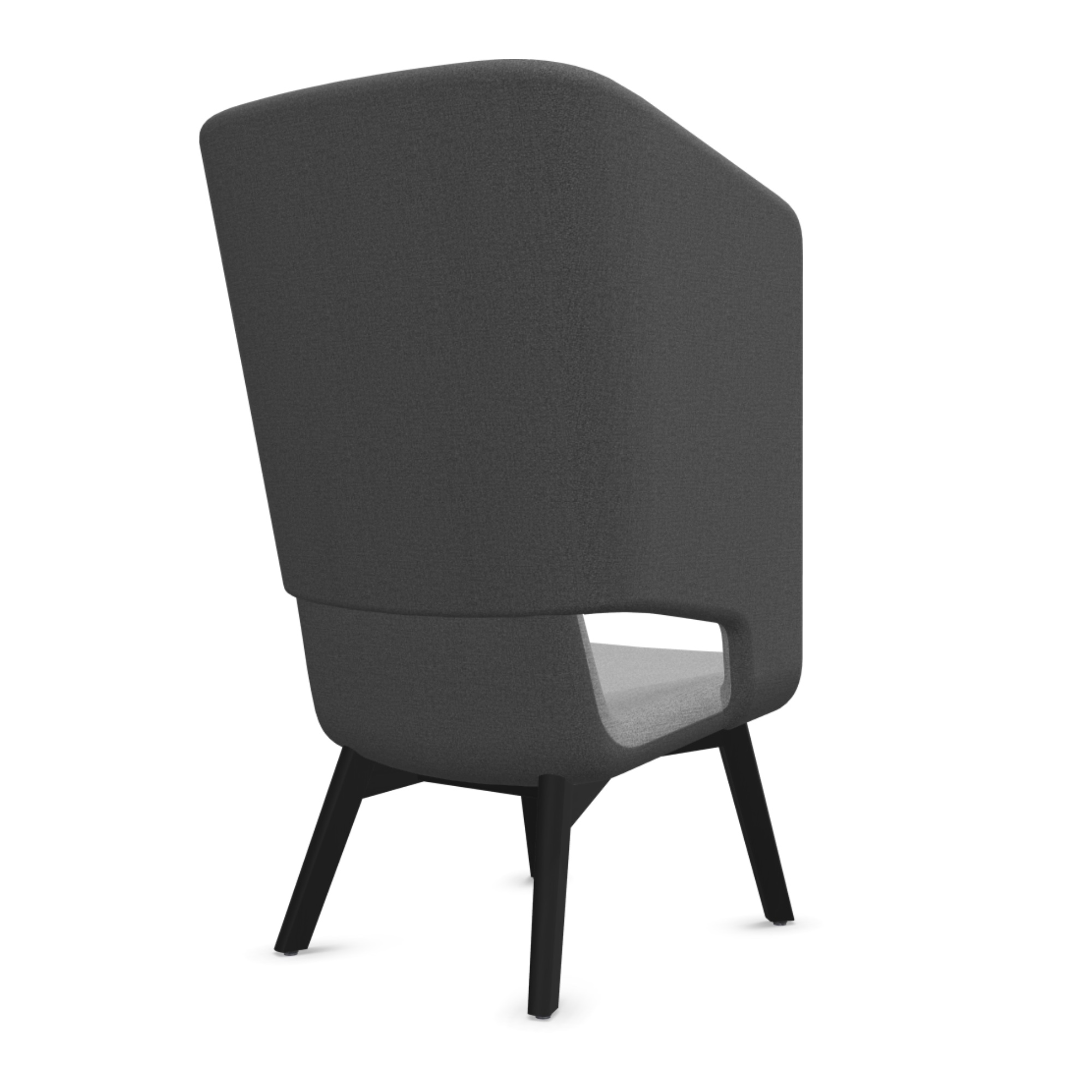 Designer Akustik Loungesessel Holzgestell Eiche