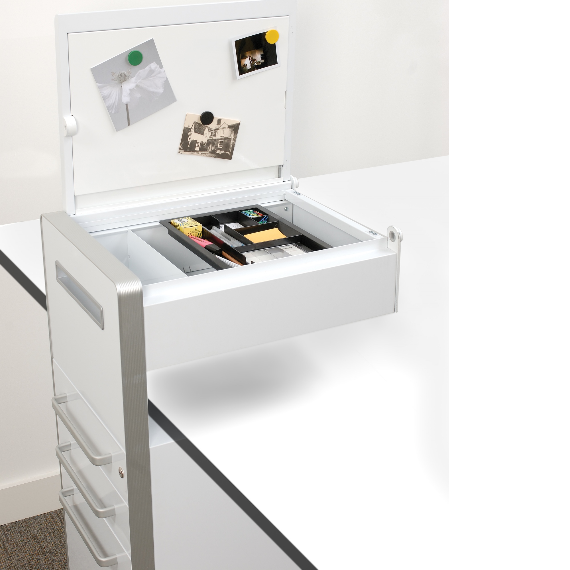 Bisley Rollcontainer BITE mit 2 Schubladen und 1 Hängeregister