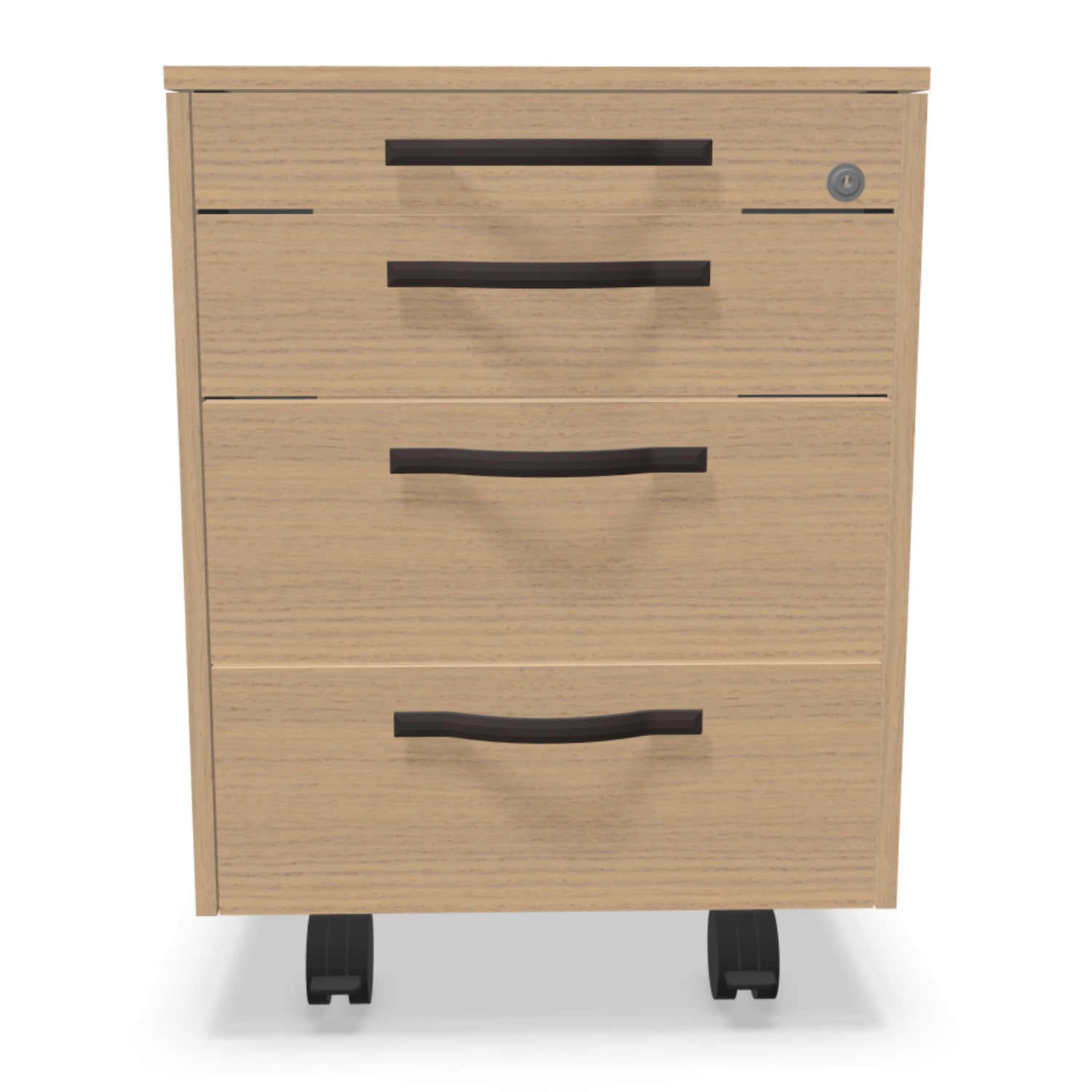 Luxus Rollcontainer Furnier Echtholz