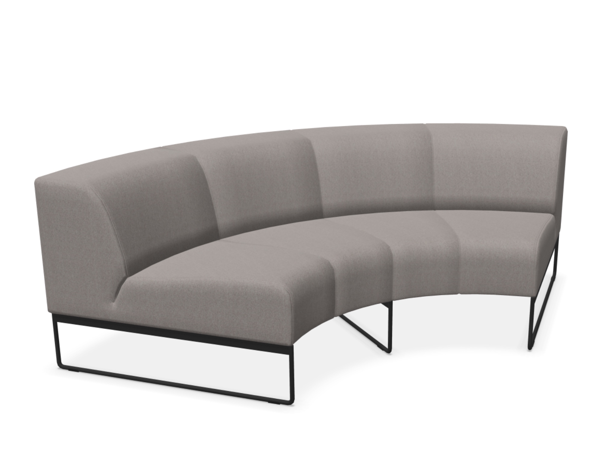 Loungesofa Element innengebogen Viertelkreis
