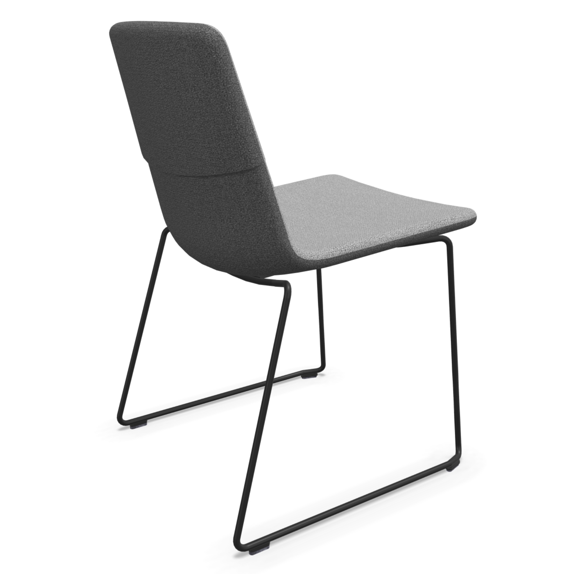 Designer Besucherstuhl Kufengestell stapelbar