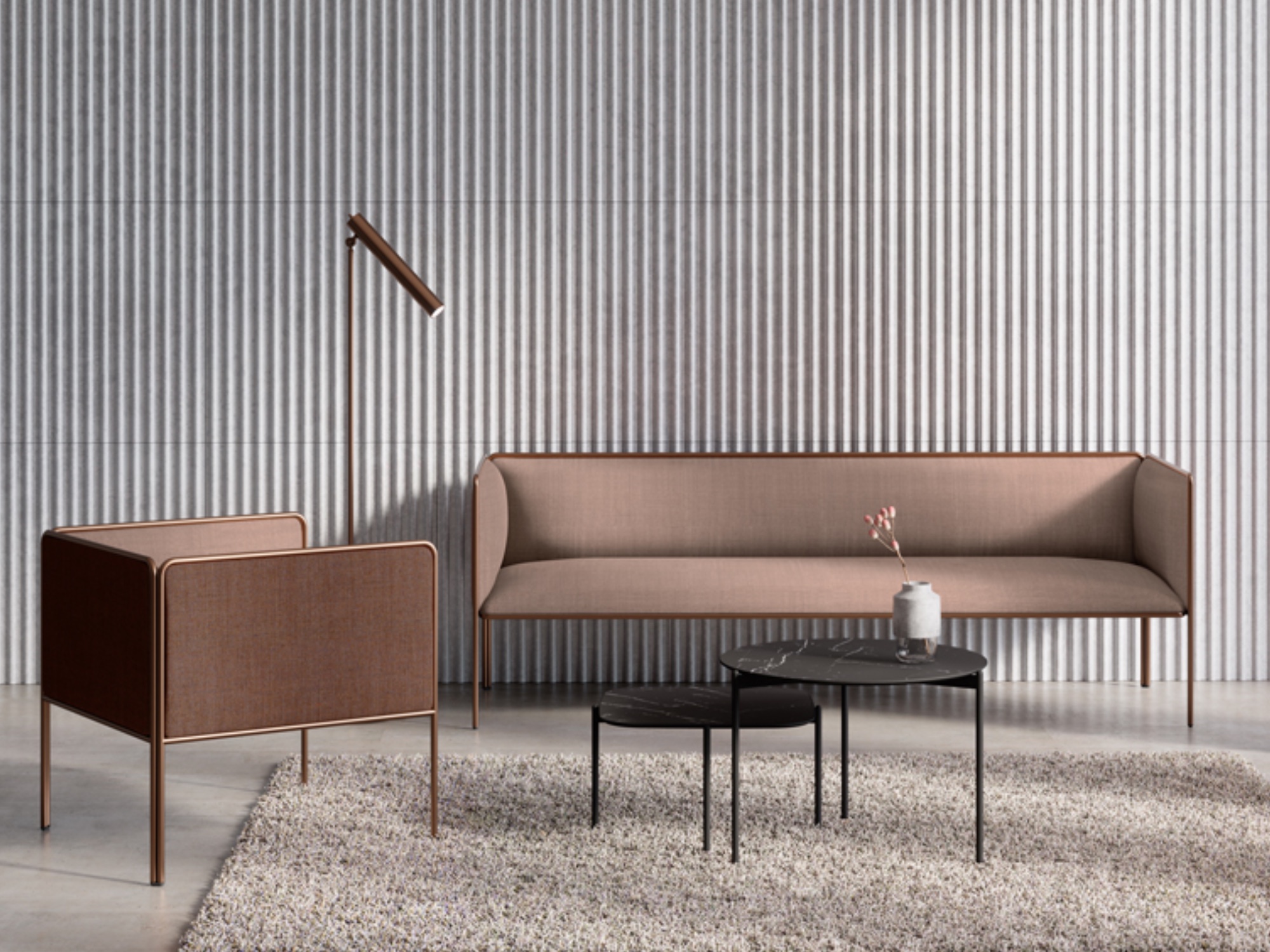 Actiu Meetia Loungesofa 2-Sitzer