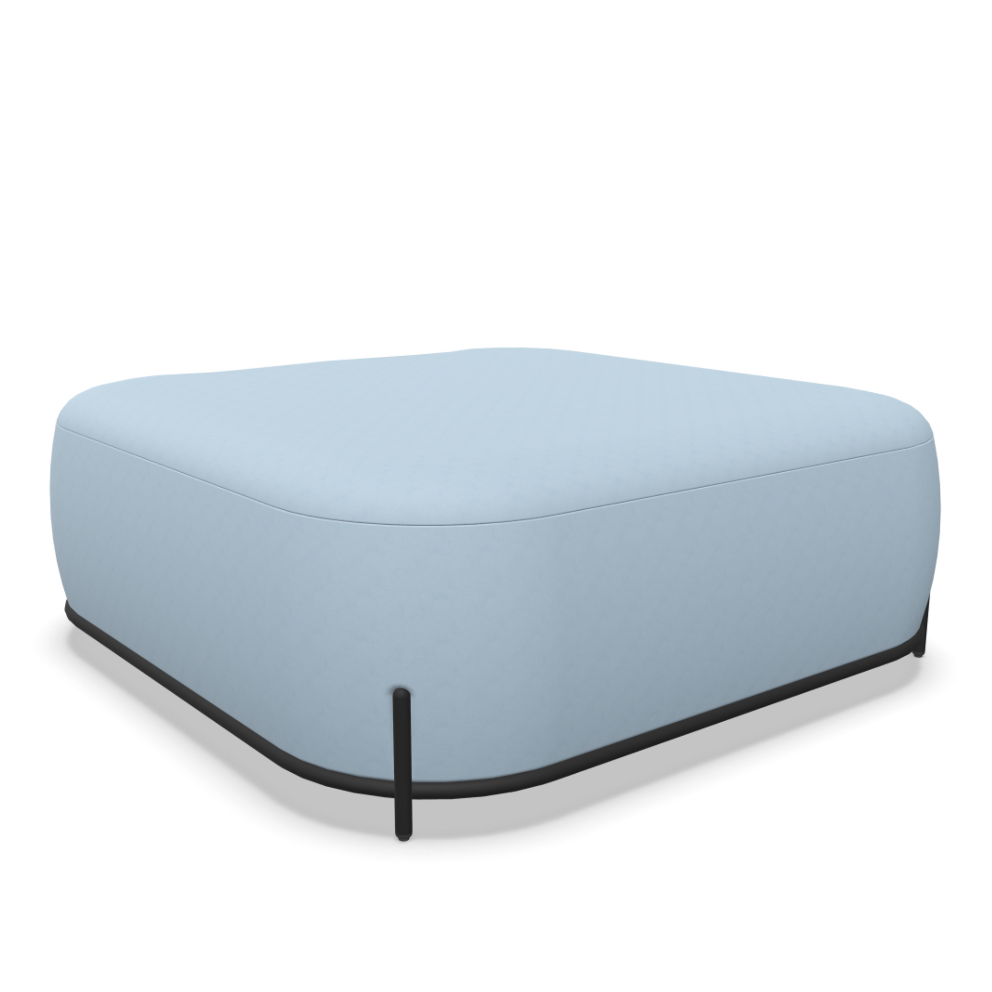 Actiu GLOBB 4 Personen Sitzinsel / Hocker ohne Rücken - modernes Design mit Metallgestell