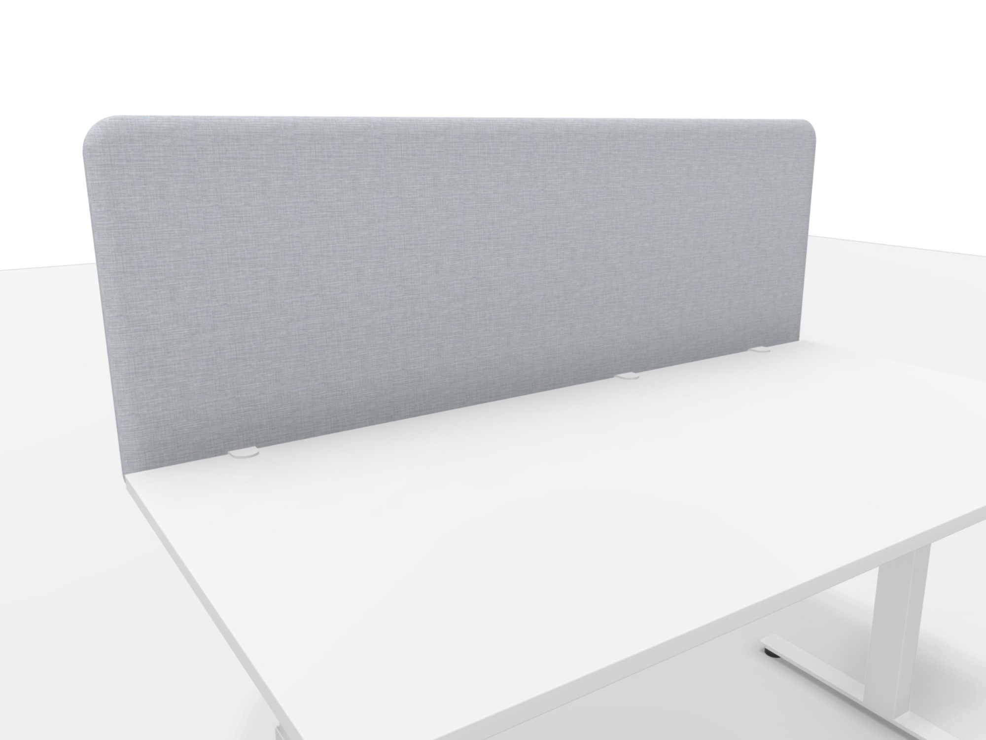 DESK530 Akustik Tischtrennwand für Stirnseite des Schreibtisch - Absorberklasse C
