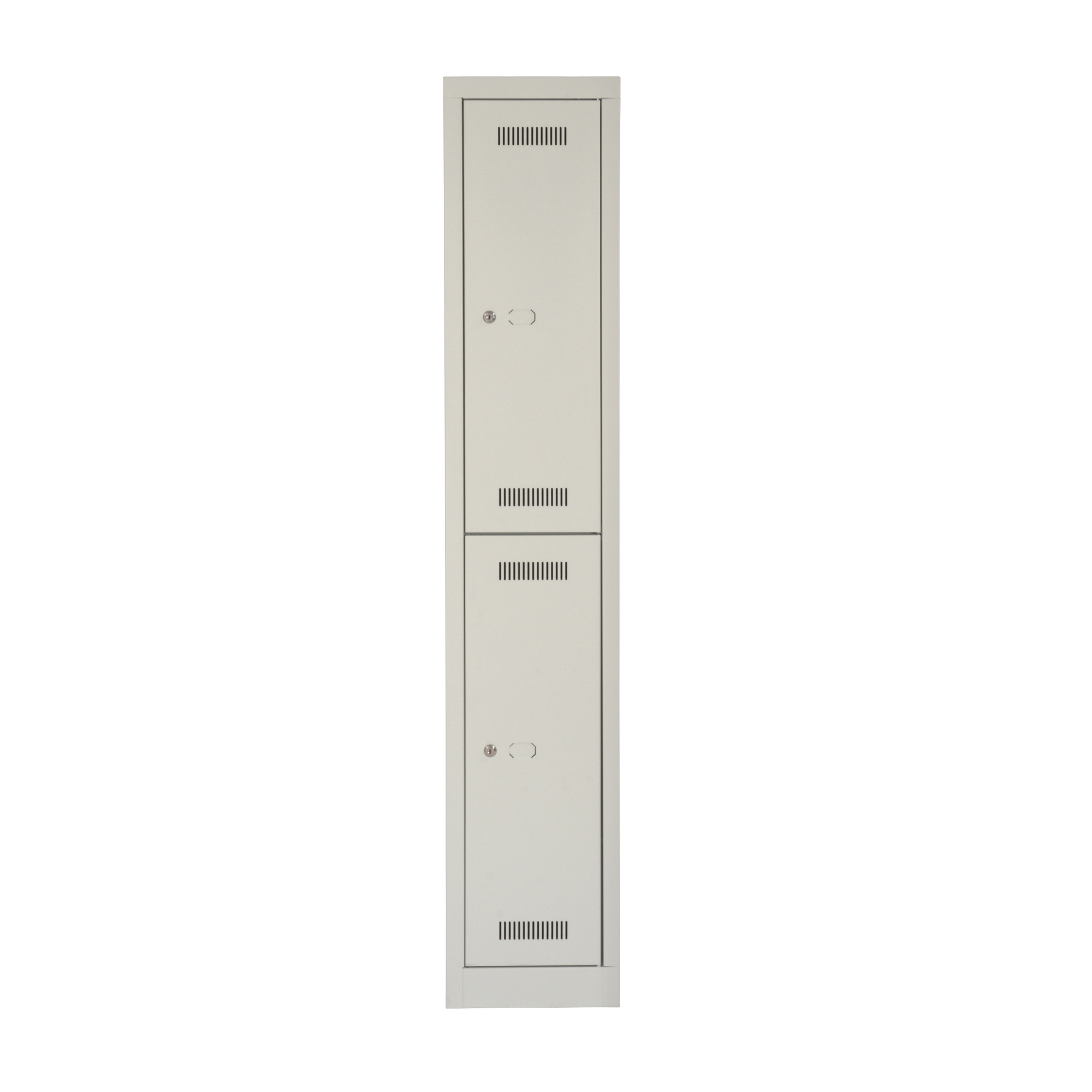 Bisley Mono Bloc Gaderobenschrank mit 2 Türen je 1x Hutablage und 3x Kleiderhäken
