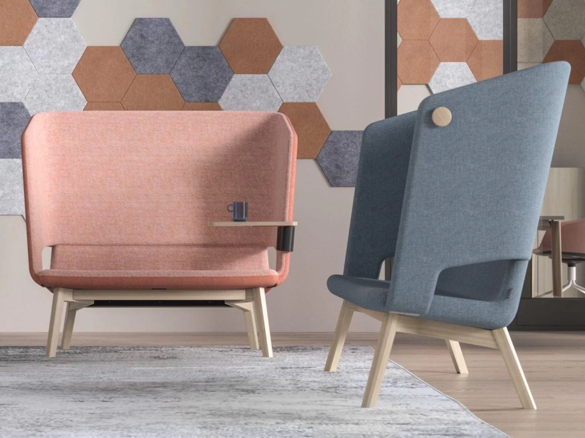 Designer Polstermoebel Lounge - Buero - Empfang