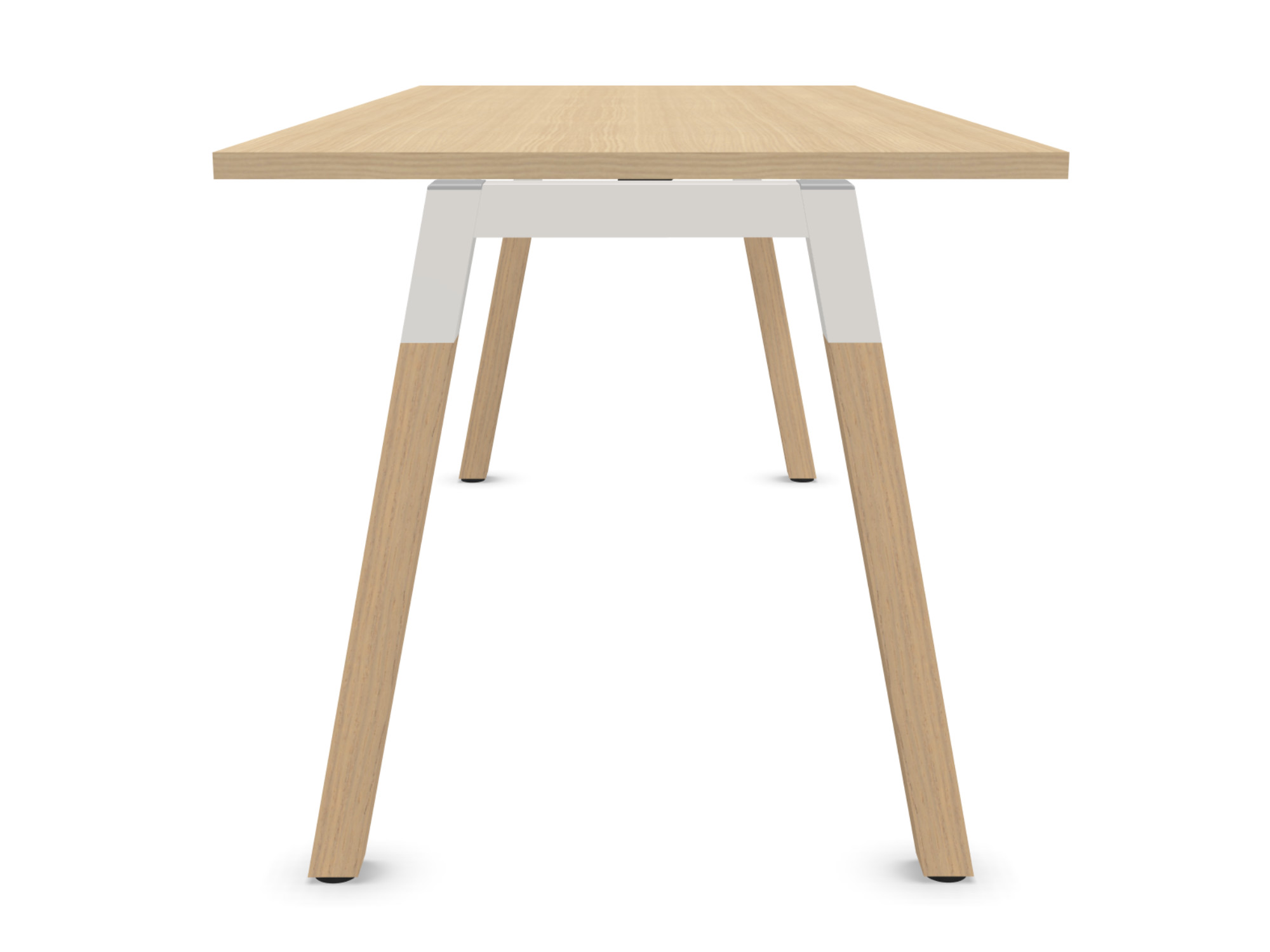 Schreibtisch Design Metallgestell Eiche Holzbeine preiswert und schick