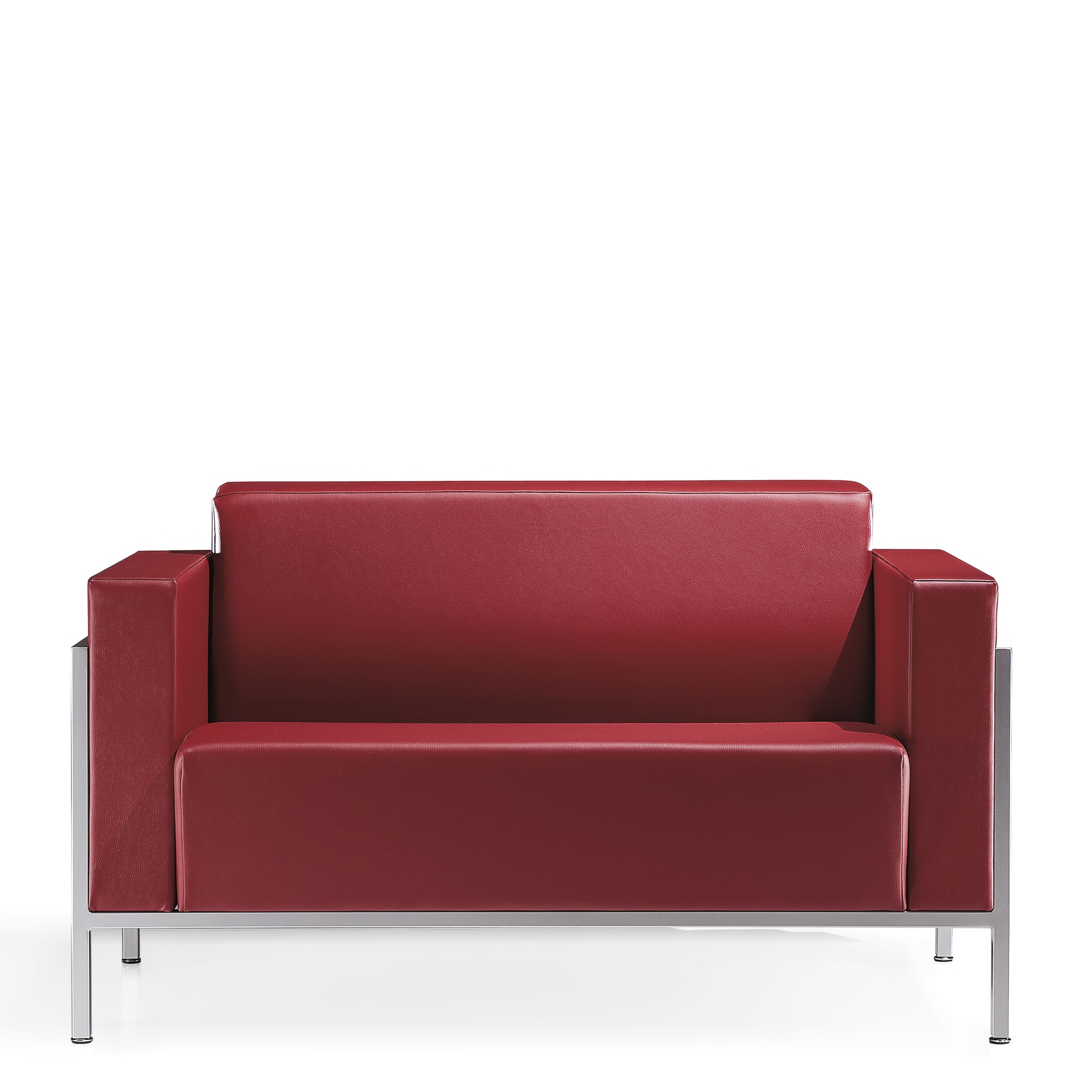 Kastel Kursal Sofa 2-Sitzer mit Metallrahmen alufarbig