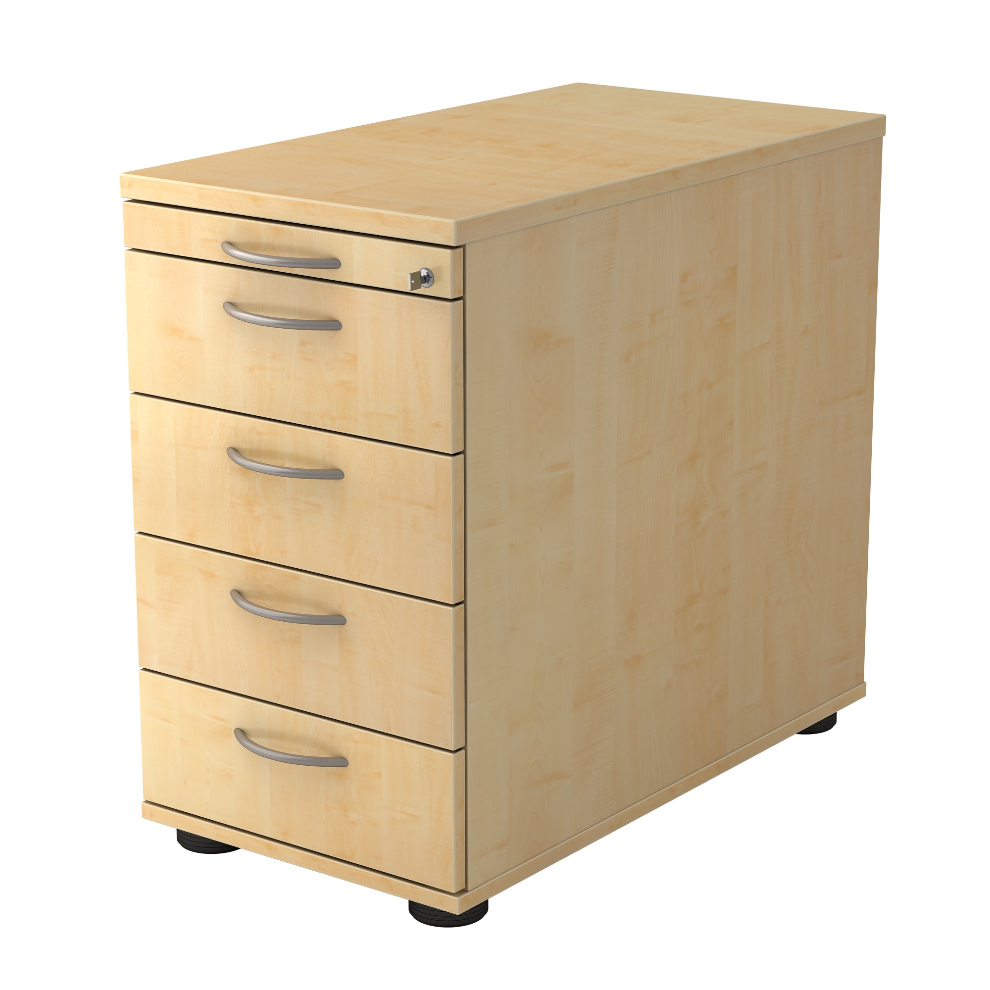 Standcontainer XUE72 mit 4 x Schublade in Tiefe 80 cm