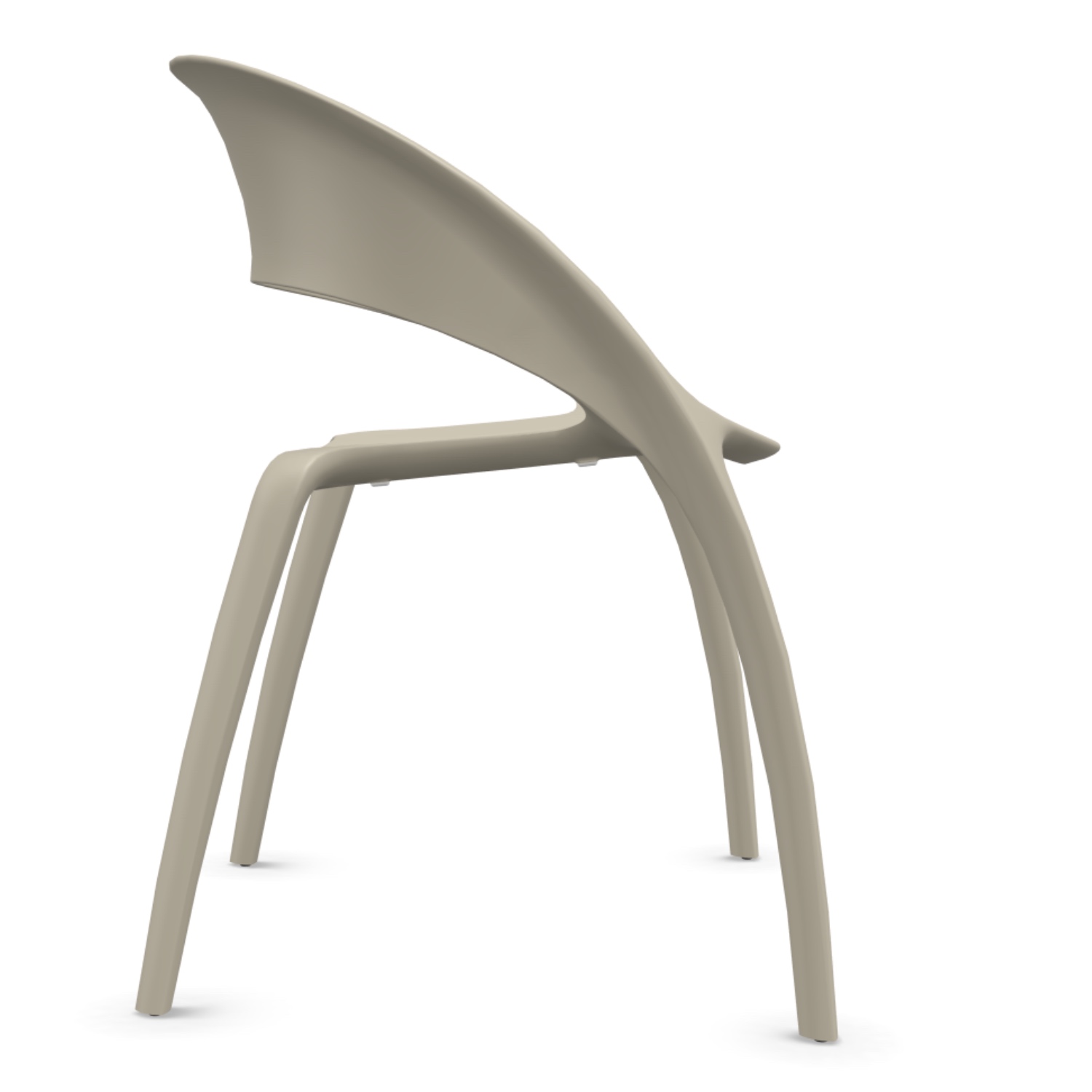 Designer Stapelstuhl aus recycling Kunststoff