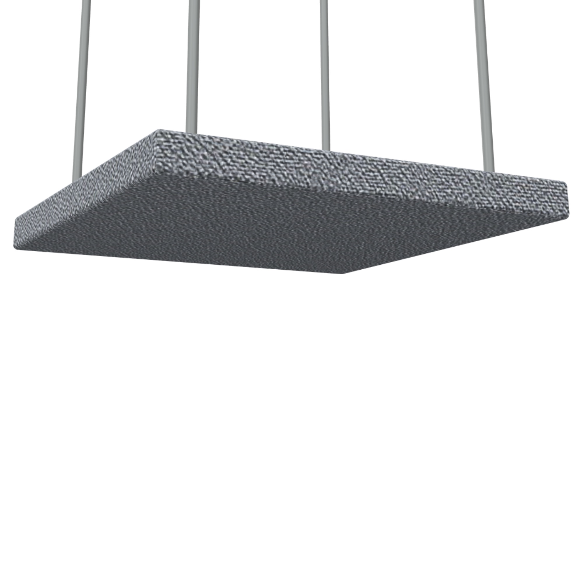 BAF30D Deckenabsorber rechteckig mit Seilaufhängung - Absorptionsklasse A