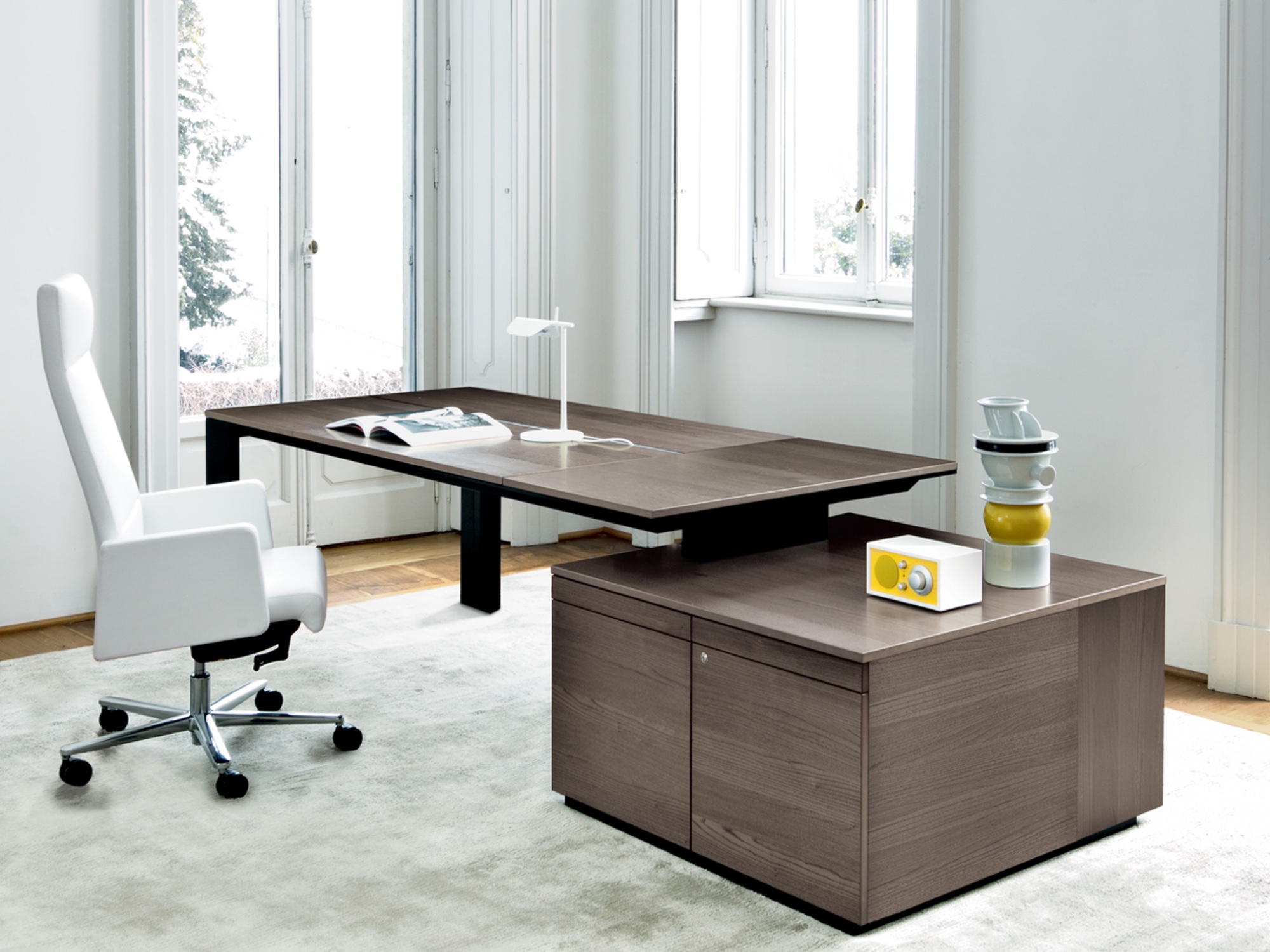 Frezza ONO Luxus-Schreibtisch mit Container groß