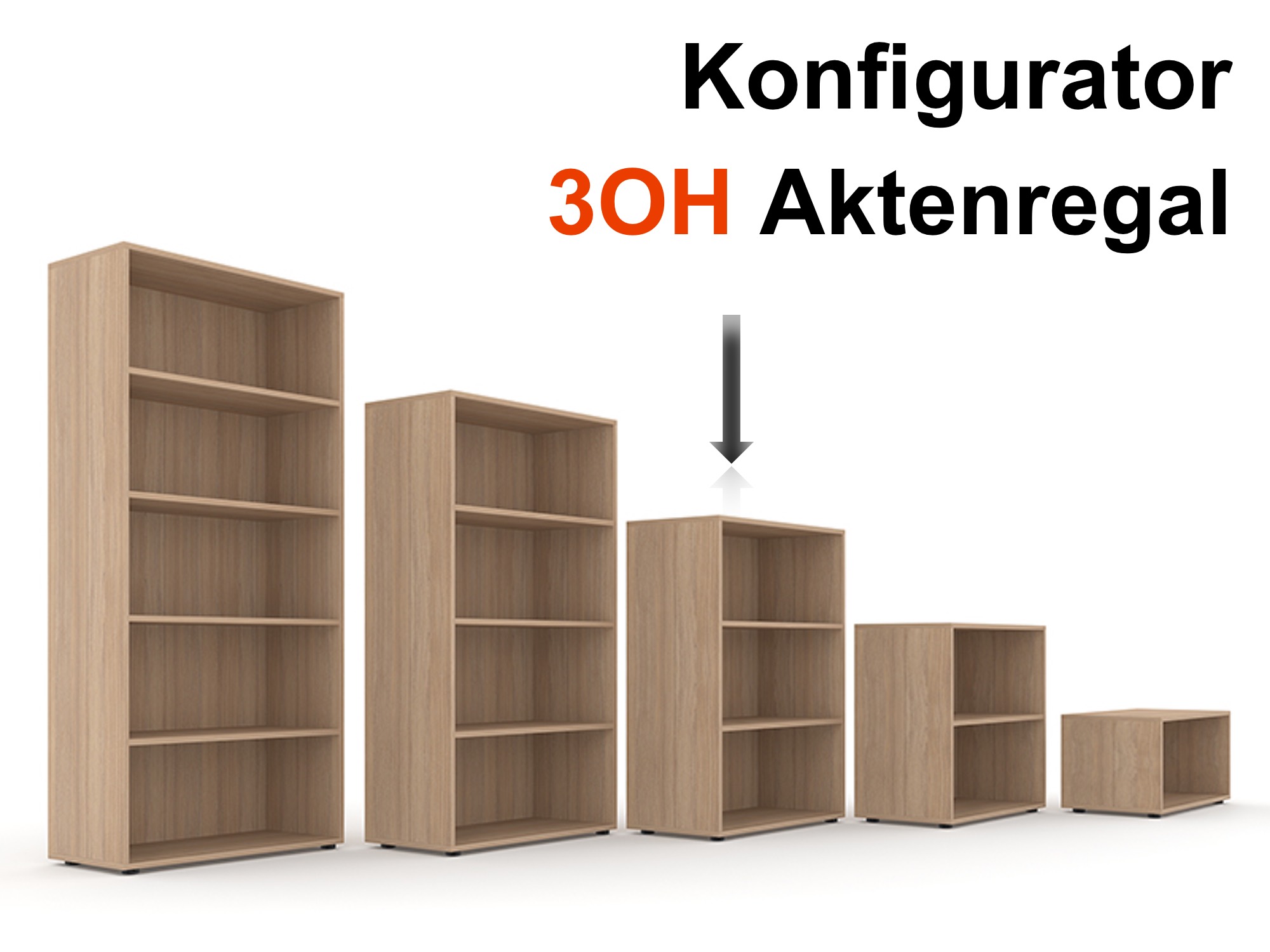 Aktenregal Selection 3OH - Konfigurator