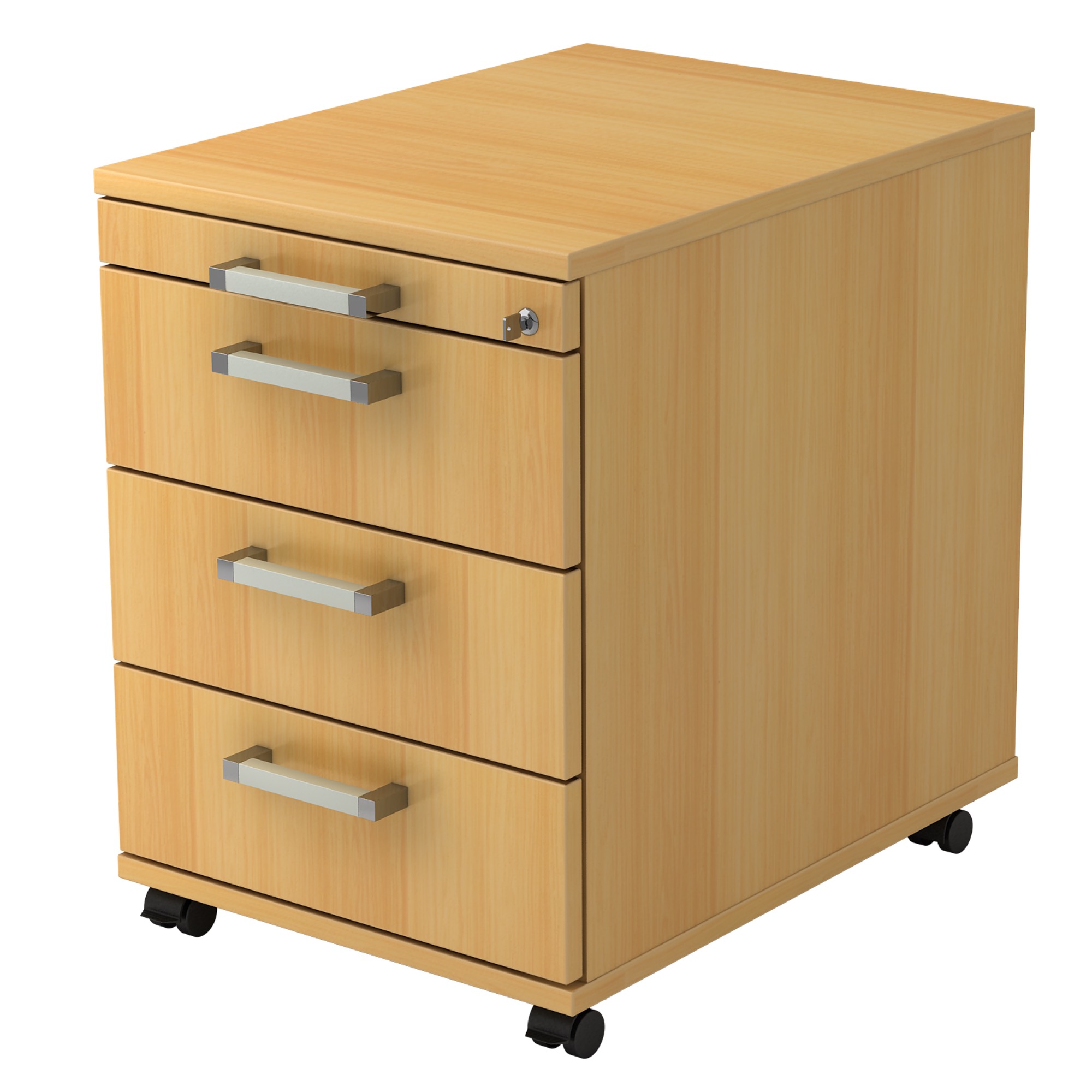 Rollcontainer XCE52 mit 3 x Schublade in Tiefe 58 cm