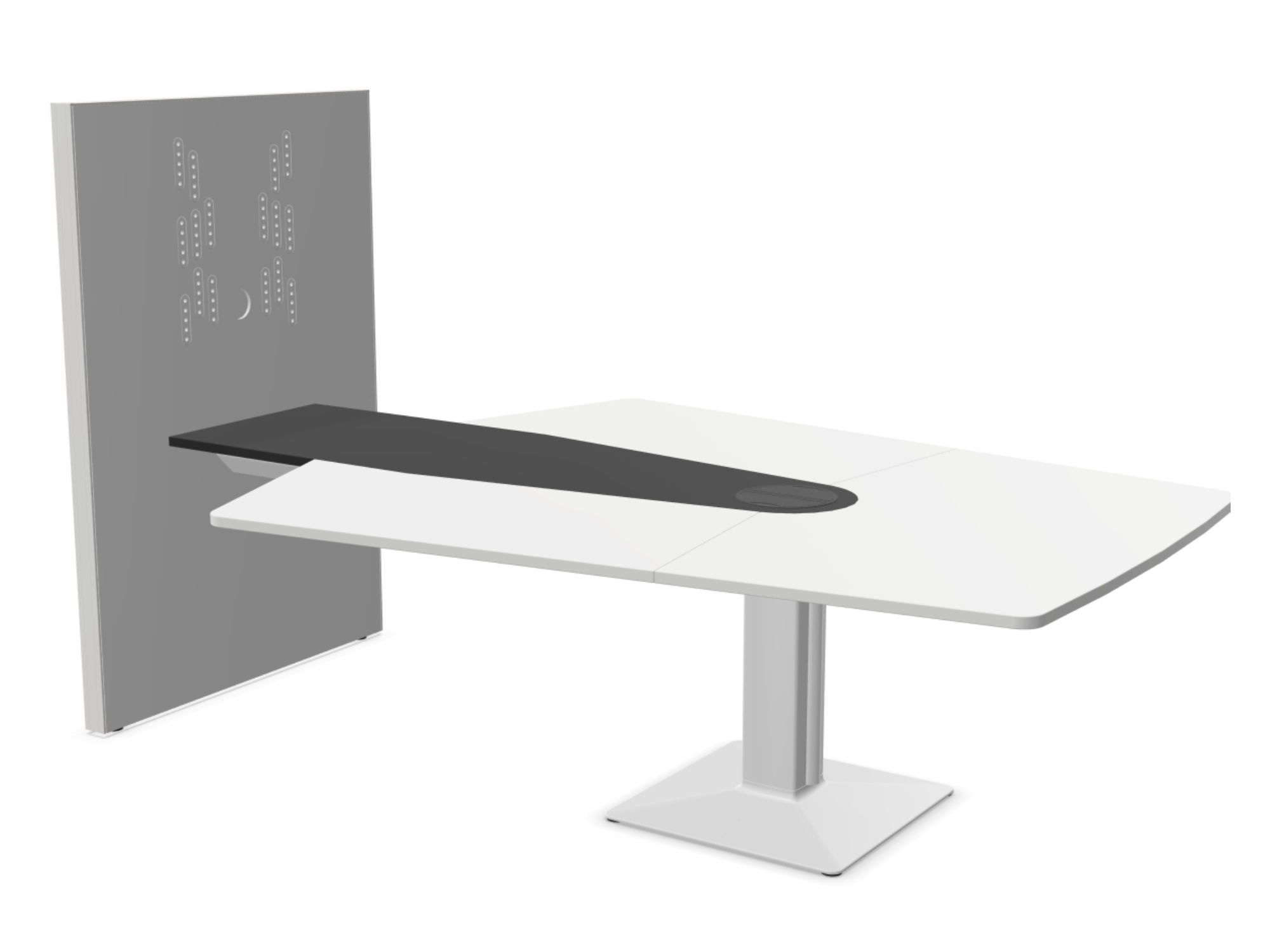 Actiu POWER Meeting-Point Meetingtisch 300er Serie mit Media-Wall