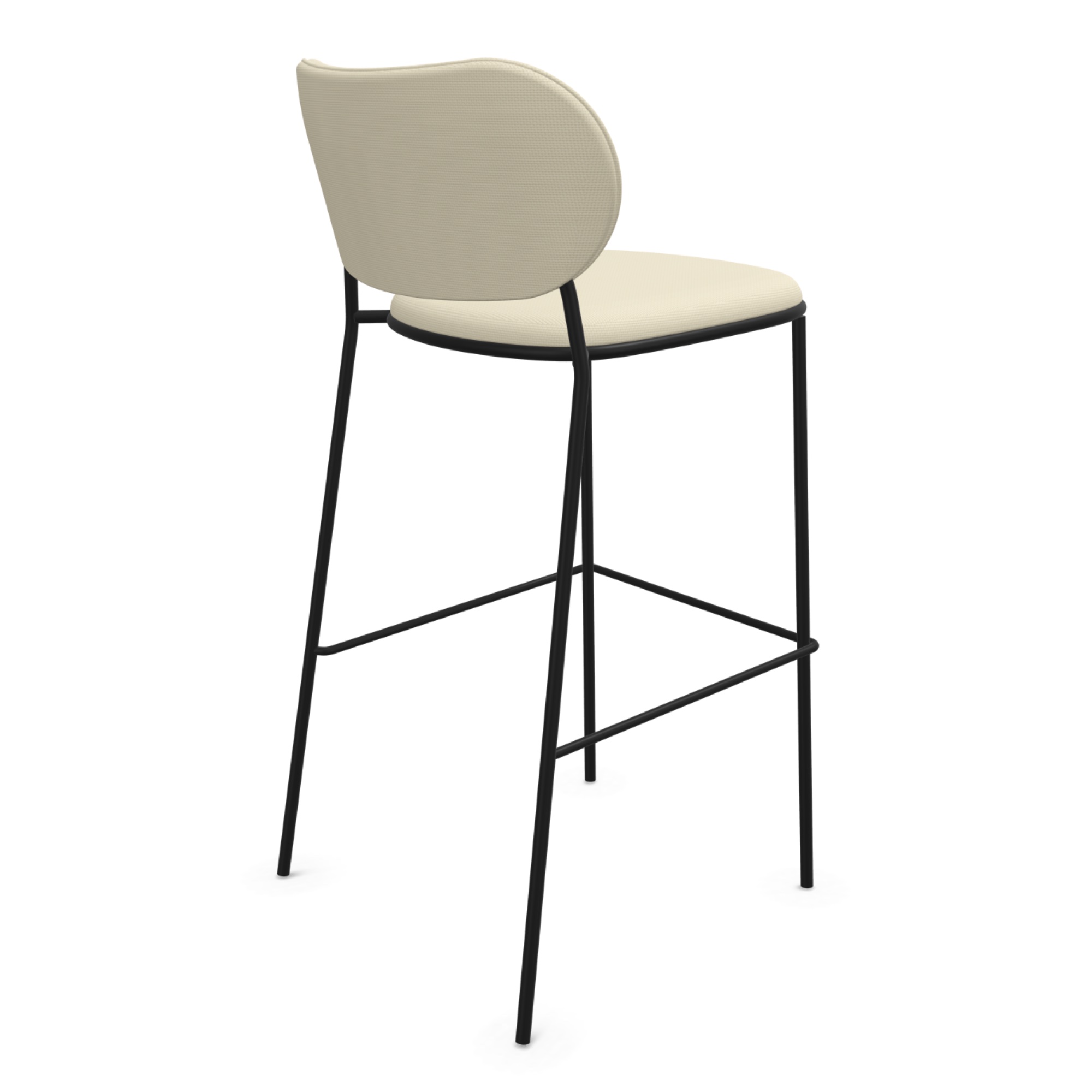 GABER Nuta Light Hochstuhl Sitzhöhe 67 oder 77 cm gepolstert - stapelbar