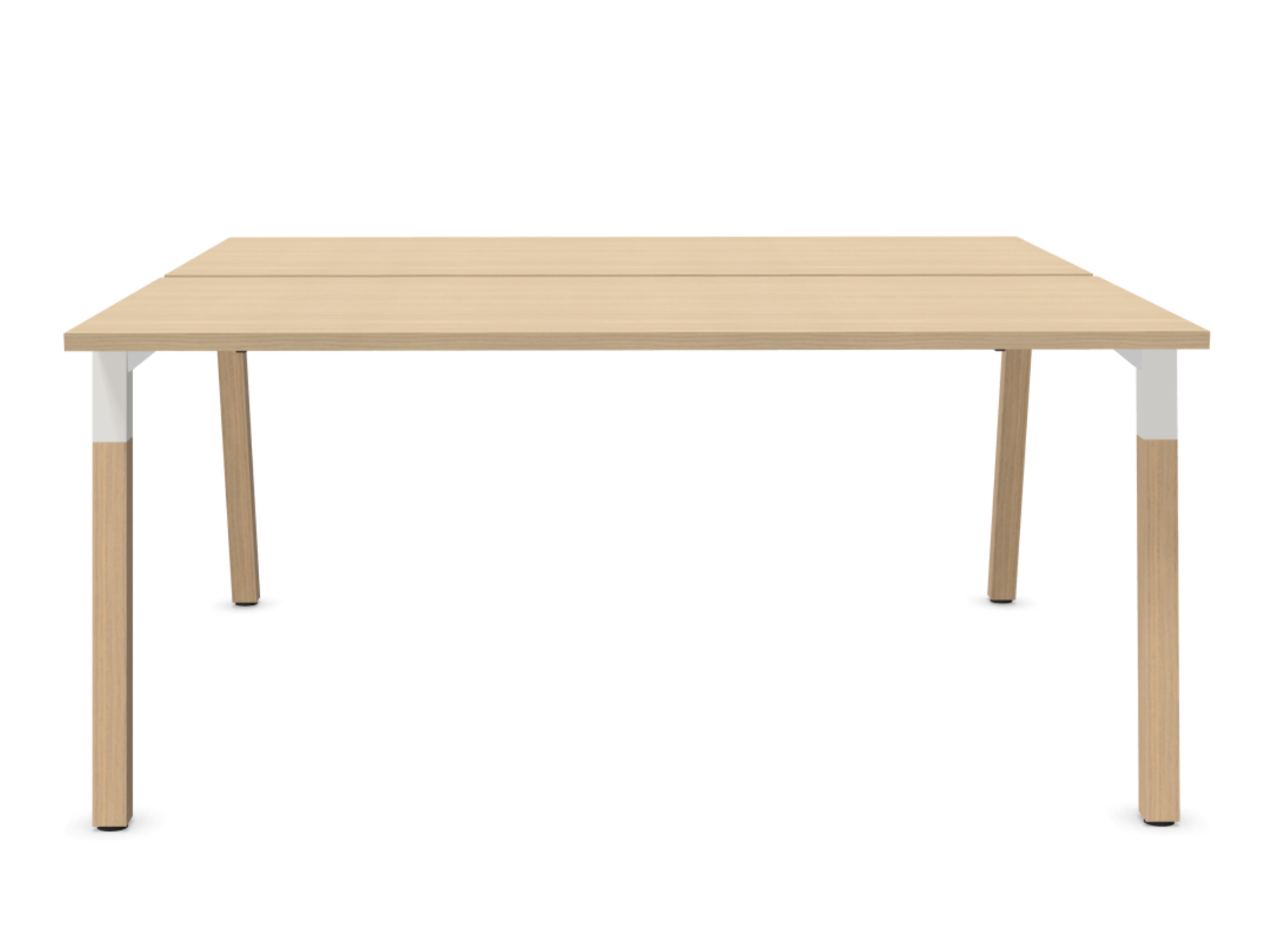 Teamschreibtisch Eiche Metall Gestell Designer Arbeitsplatz