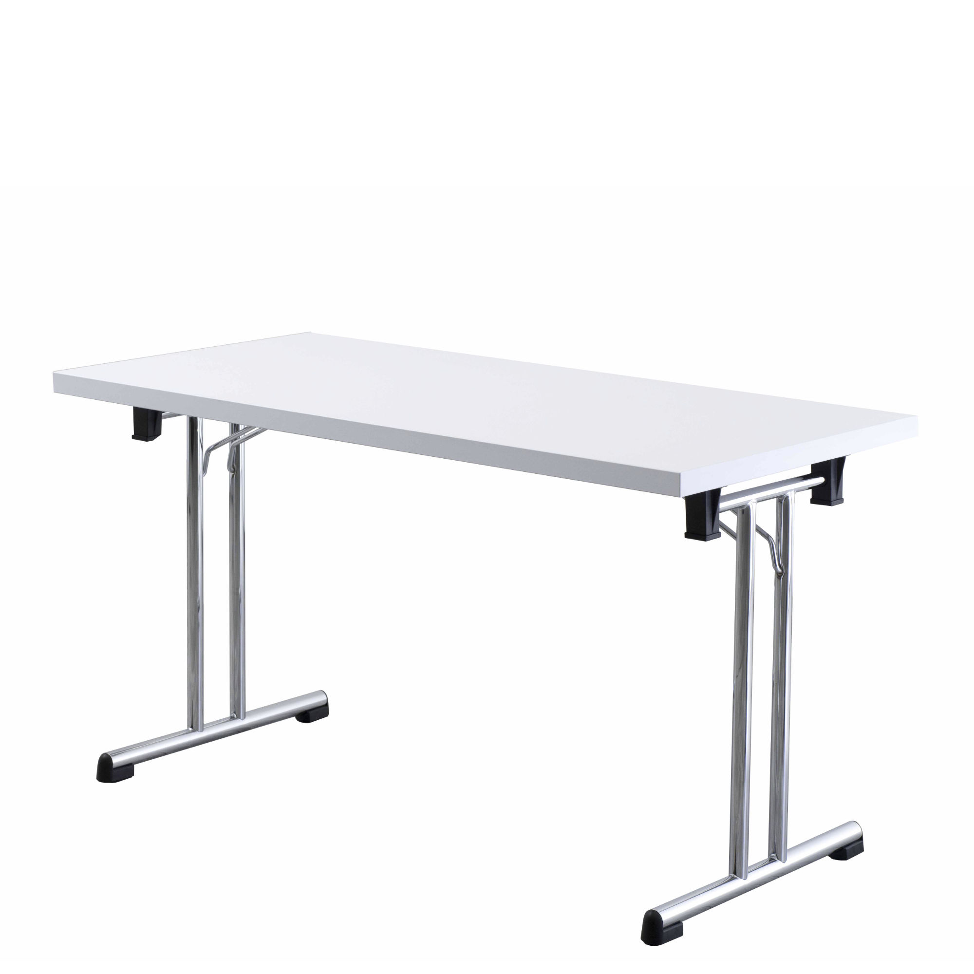 Klapptisch 138x69 cm mit Metallgestell verchromt