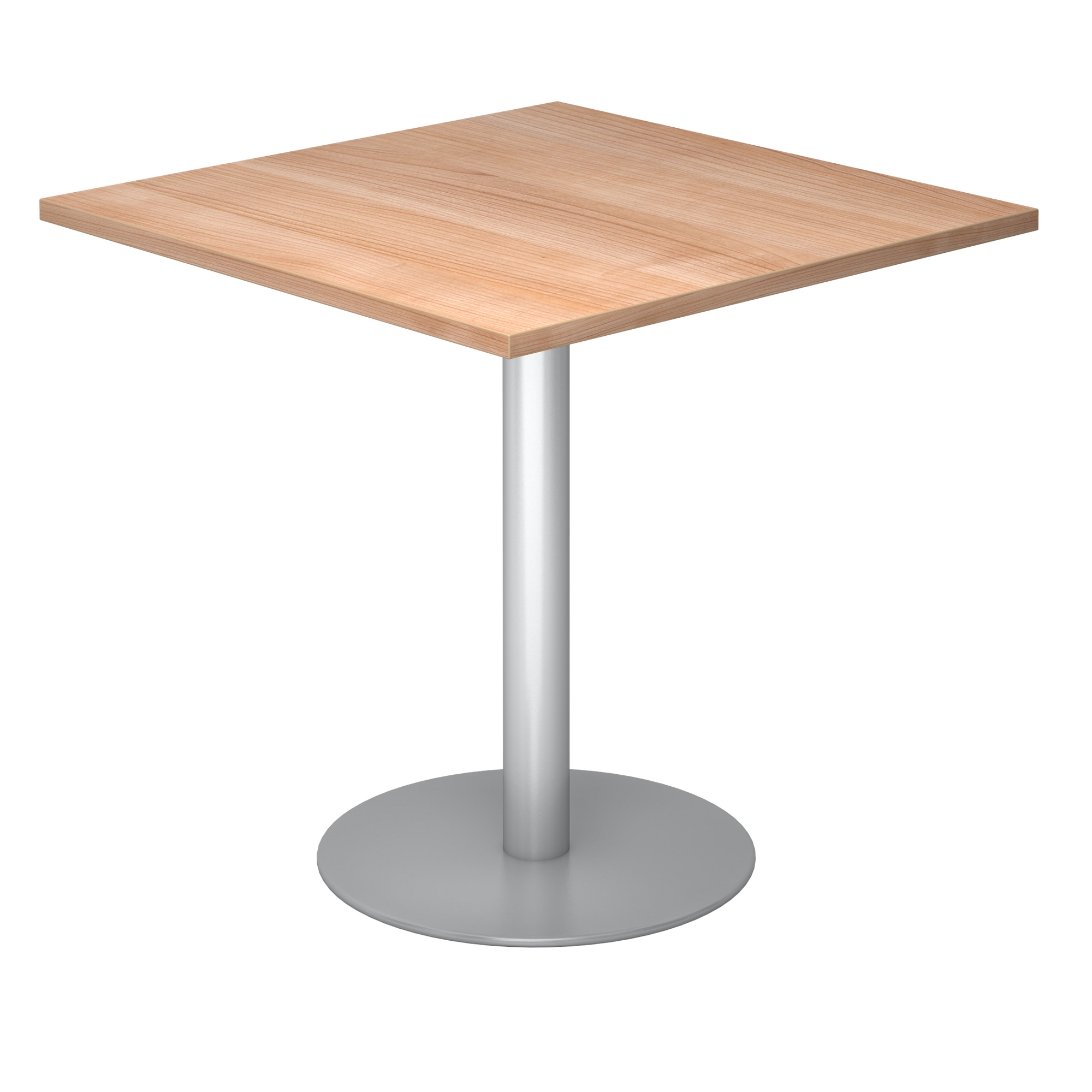 Besprechungstisch 80 x 80 cm quadratisch mit Tellerfuß