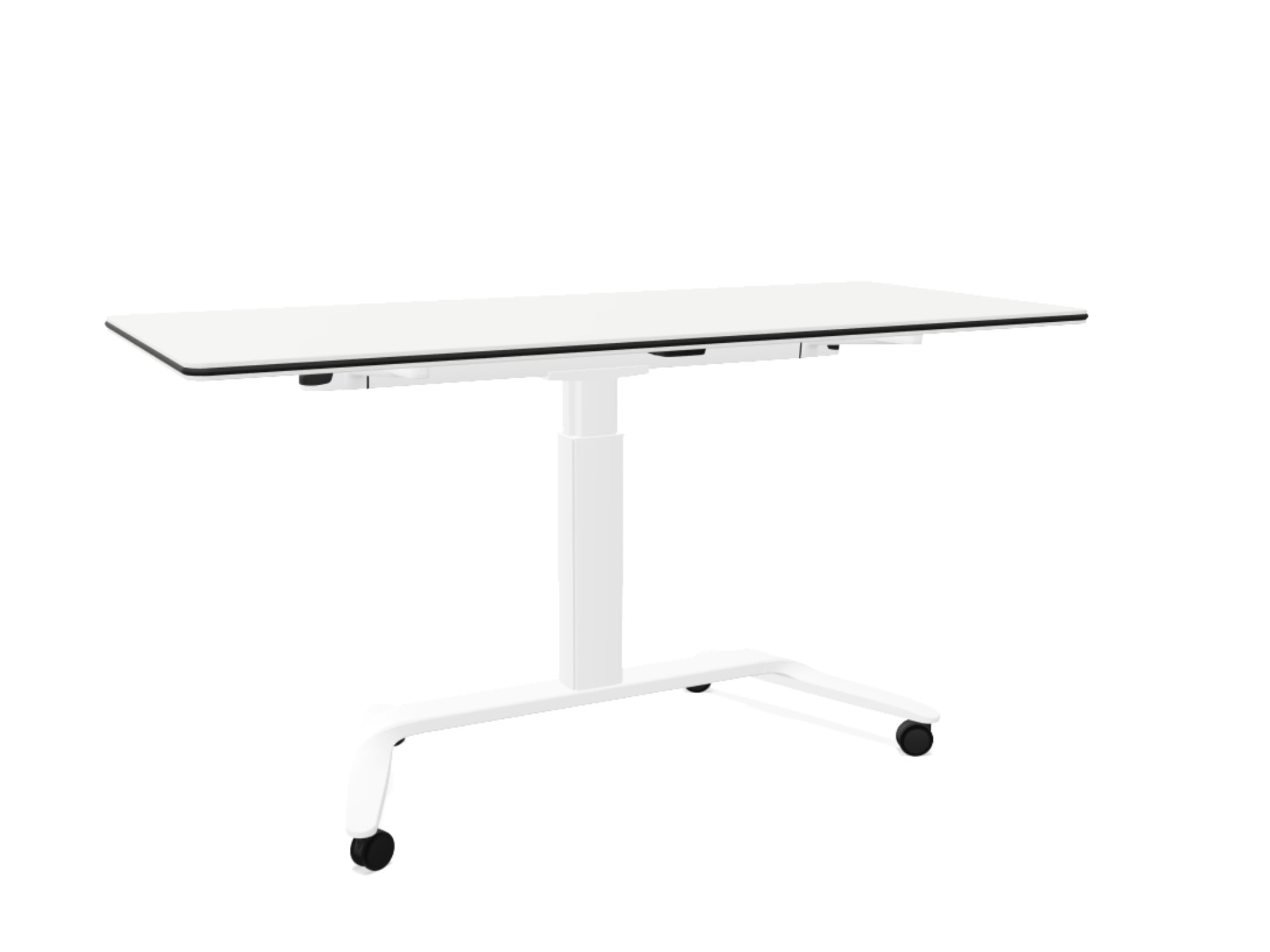 Actiu Talent 500 Schreibtisch klappbar, höhenverstellbar, rollbar mit Whiteboard in 160x69 cm