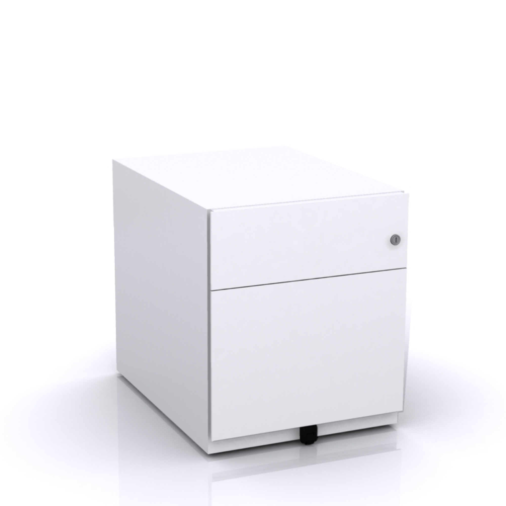 Bisley Note Rollcontainer mit 1 Hängeregister-,1 Universalschublade in 50x42x57 (HxBxT)