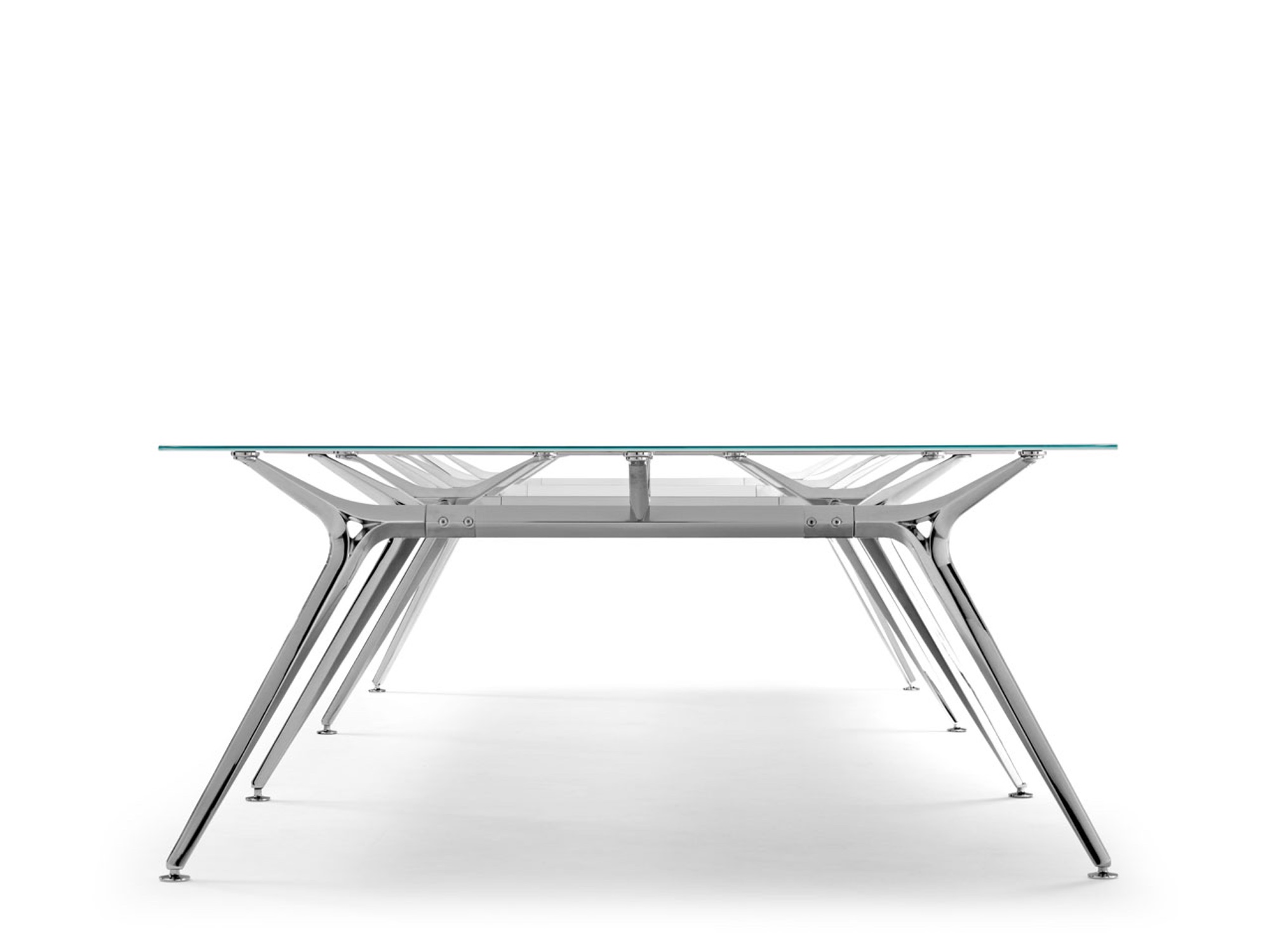 Actiu ARKITEK W58 Konferenztisch 241x160 cm mit Glasplatte