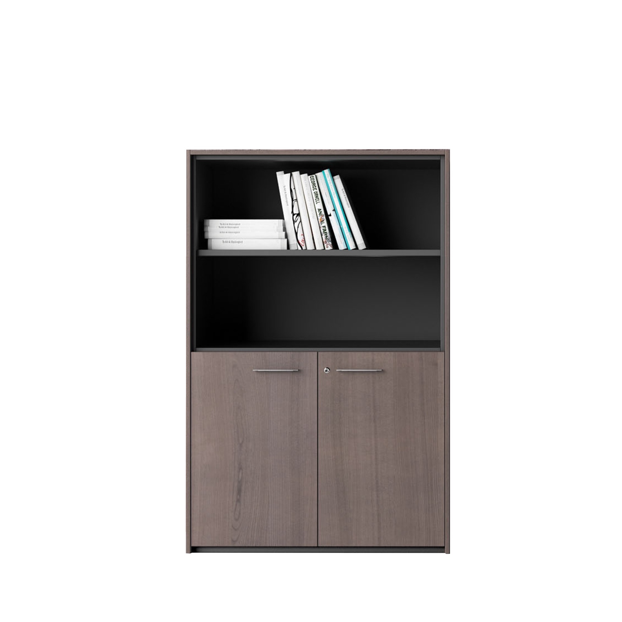 Frezza Passepartout 4OH Regal mit 2 Flügeltüren 90/100x36/46x156 cm (BxTxH)