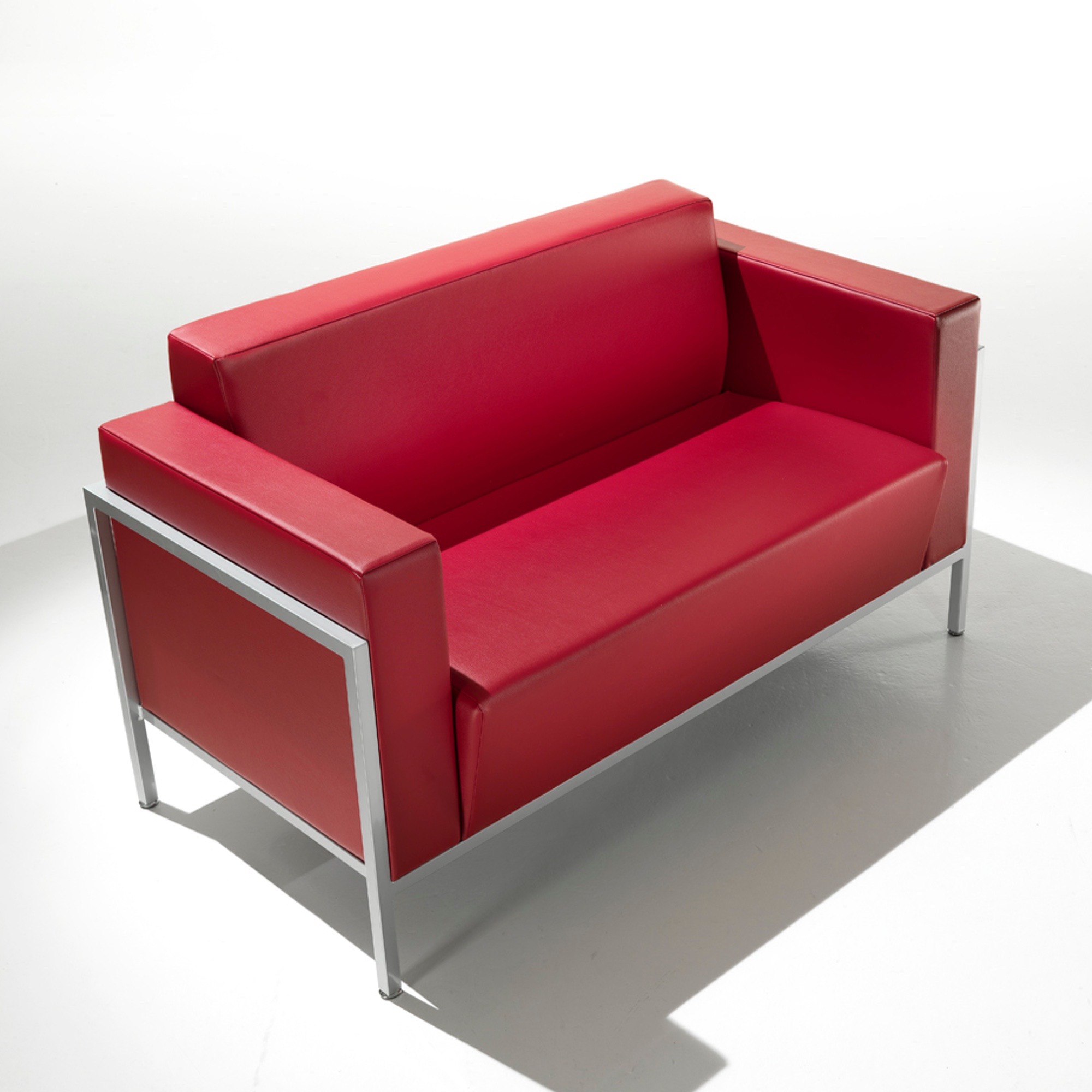 Kastel Kursal Sofa 2-Sitzer mit Metallrahmen alufarbig