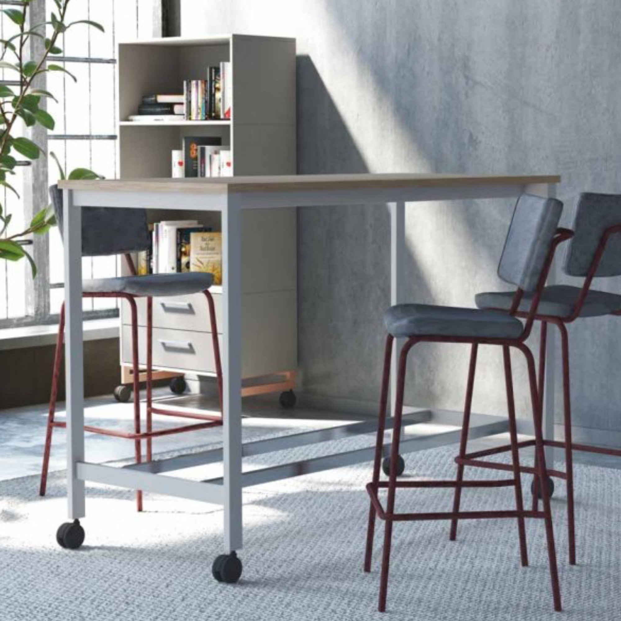Maro IdeaH Stehtisch mit 4-Beingestell H110cm