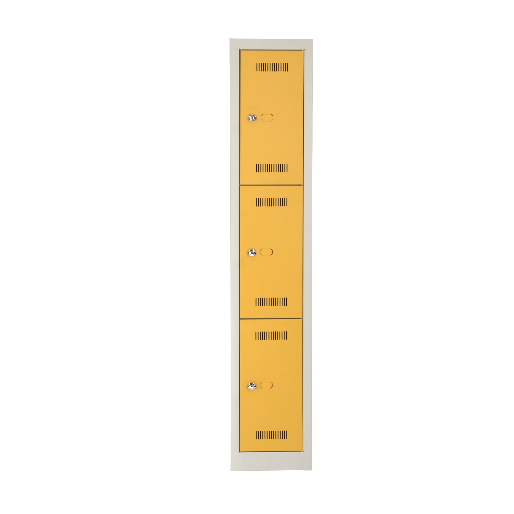 Bisley Mono Bloc Gaderobenschrank mit 3 Türen jeweils mit Schloss