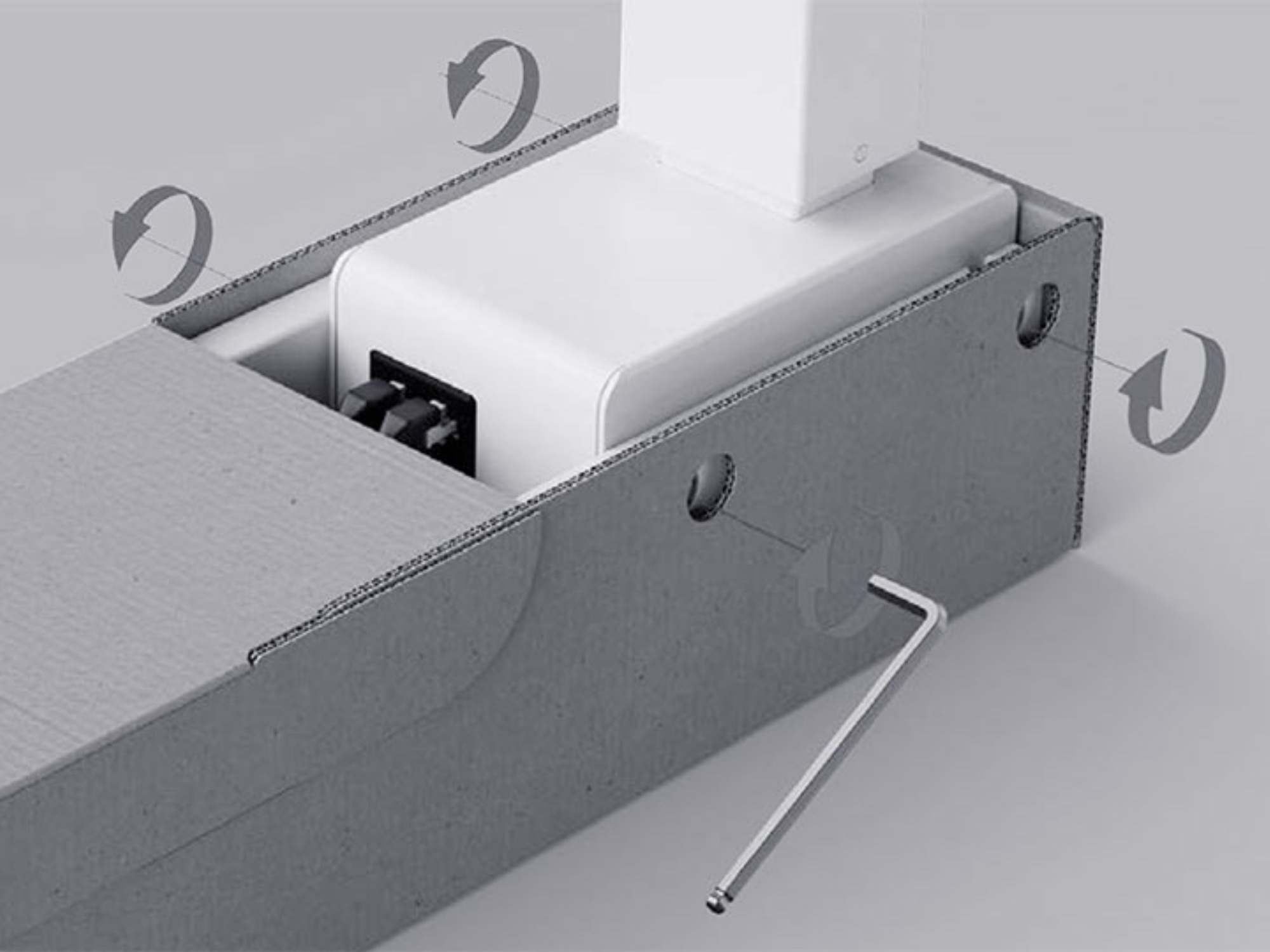 AGILwork Schreibtisch elektrisch höhenverstellbar - Schnellbau-System: Gabler Büromöbel