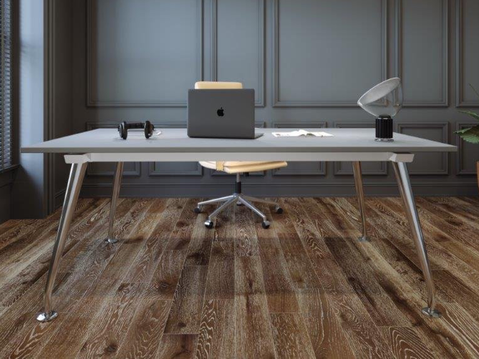 Designer Schreibtisch 4-Bein-Gestell modern