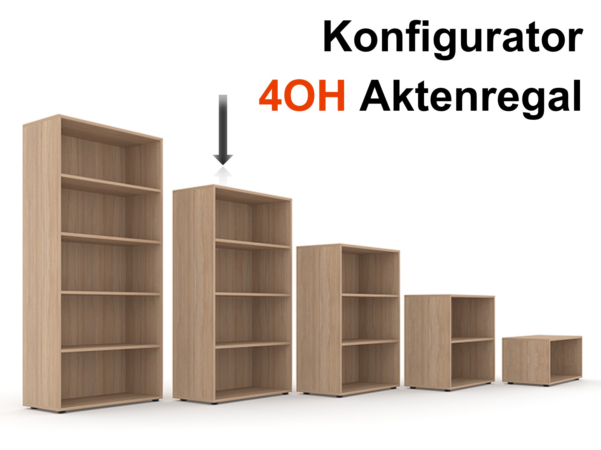 Aktenregal Selection 4OH - Konfigurator