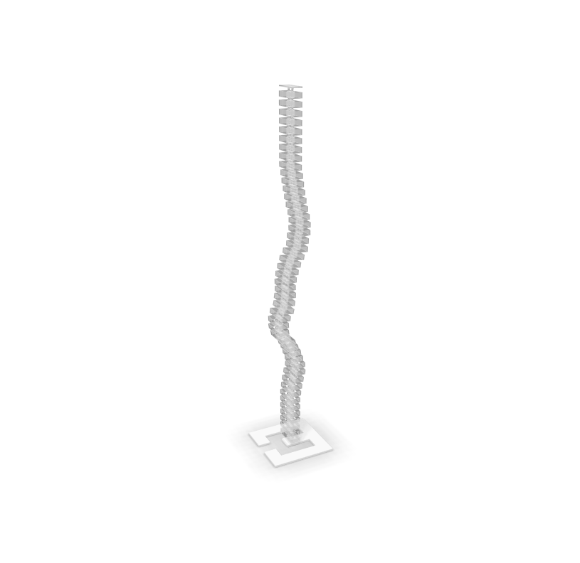 Kabelschlange 125cm Metallfuß