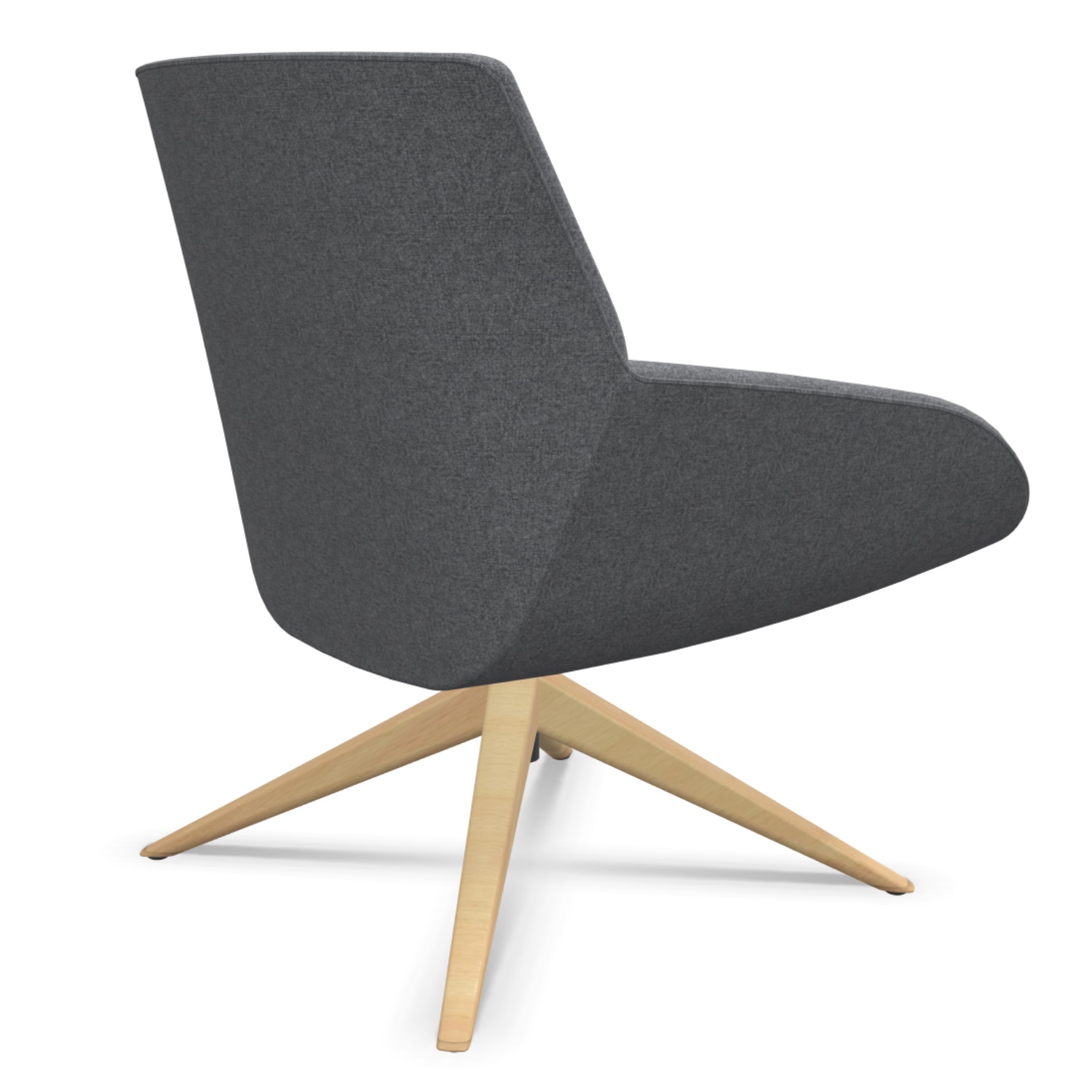 Actiu Sessel Noom 10 mit Pyramidengestell aus Holz
