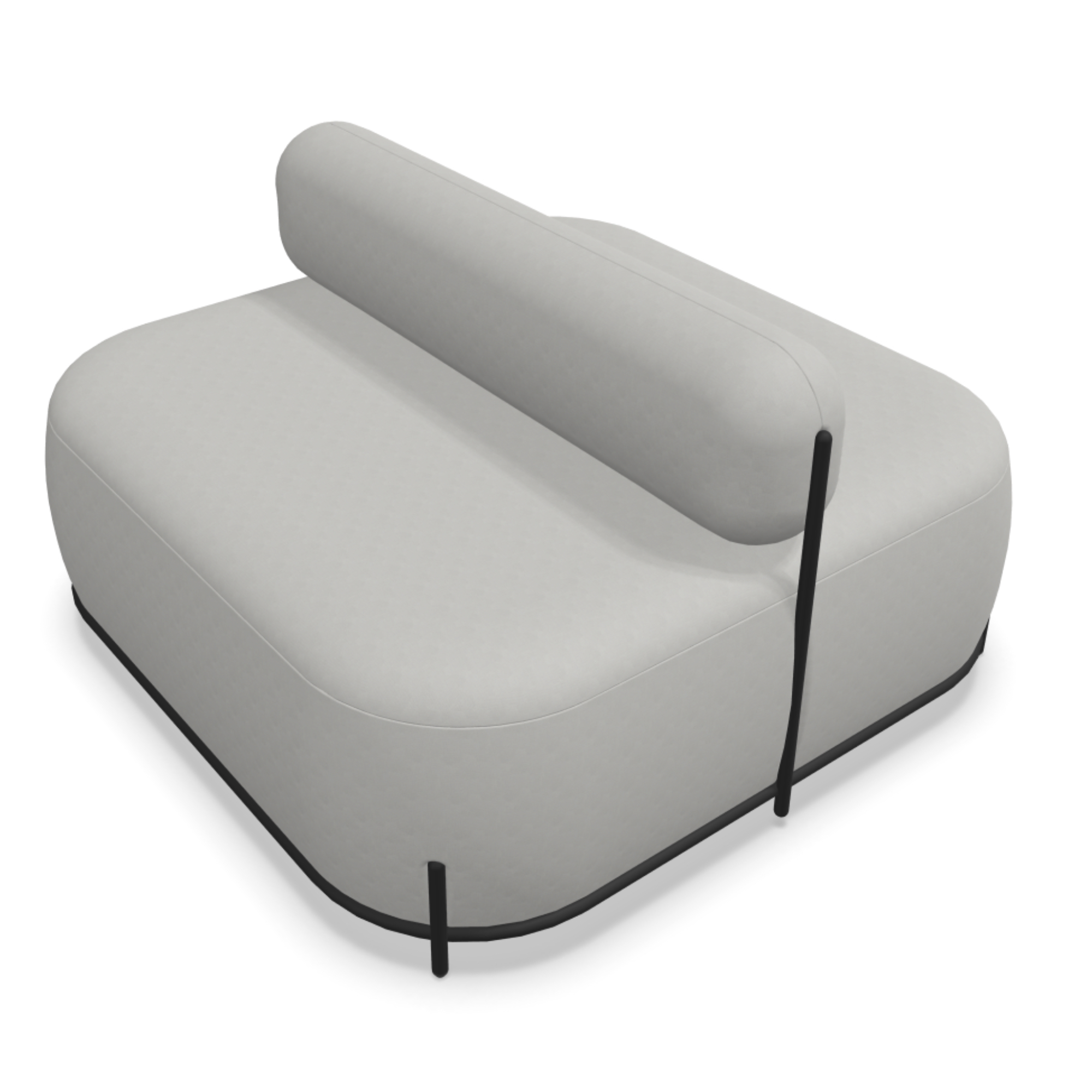 Actiu GLOBB 4-Personen Sitzinsel mit Rückenlehne im Industrial Design