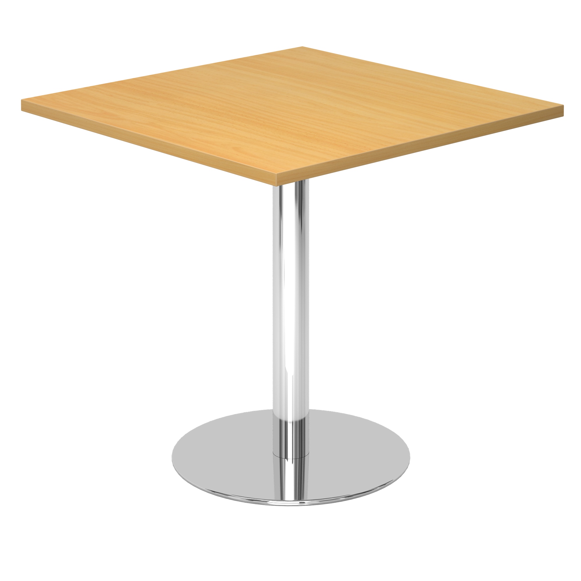 Besprechungstisch 80 x 80 cm quadratisch mit Tellerfuß