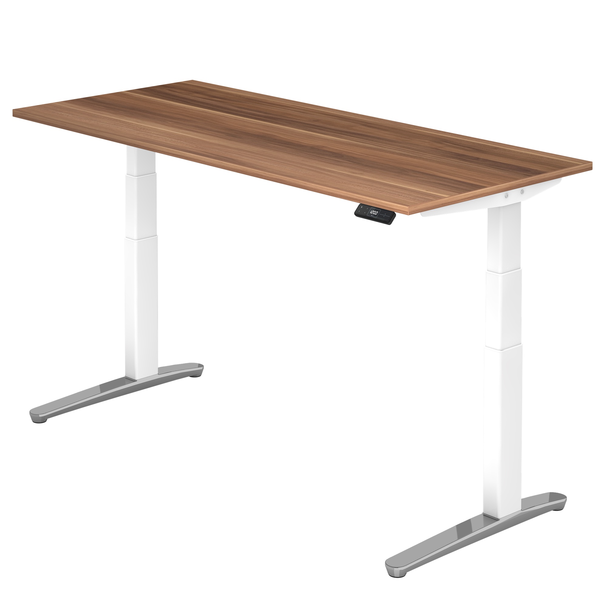 Schreibtisch ZDJO - elektr. höhenverstellbar 65-130 cm mit Hubsäule rechteckig und Tischplatte