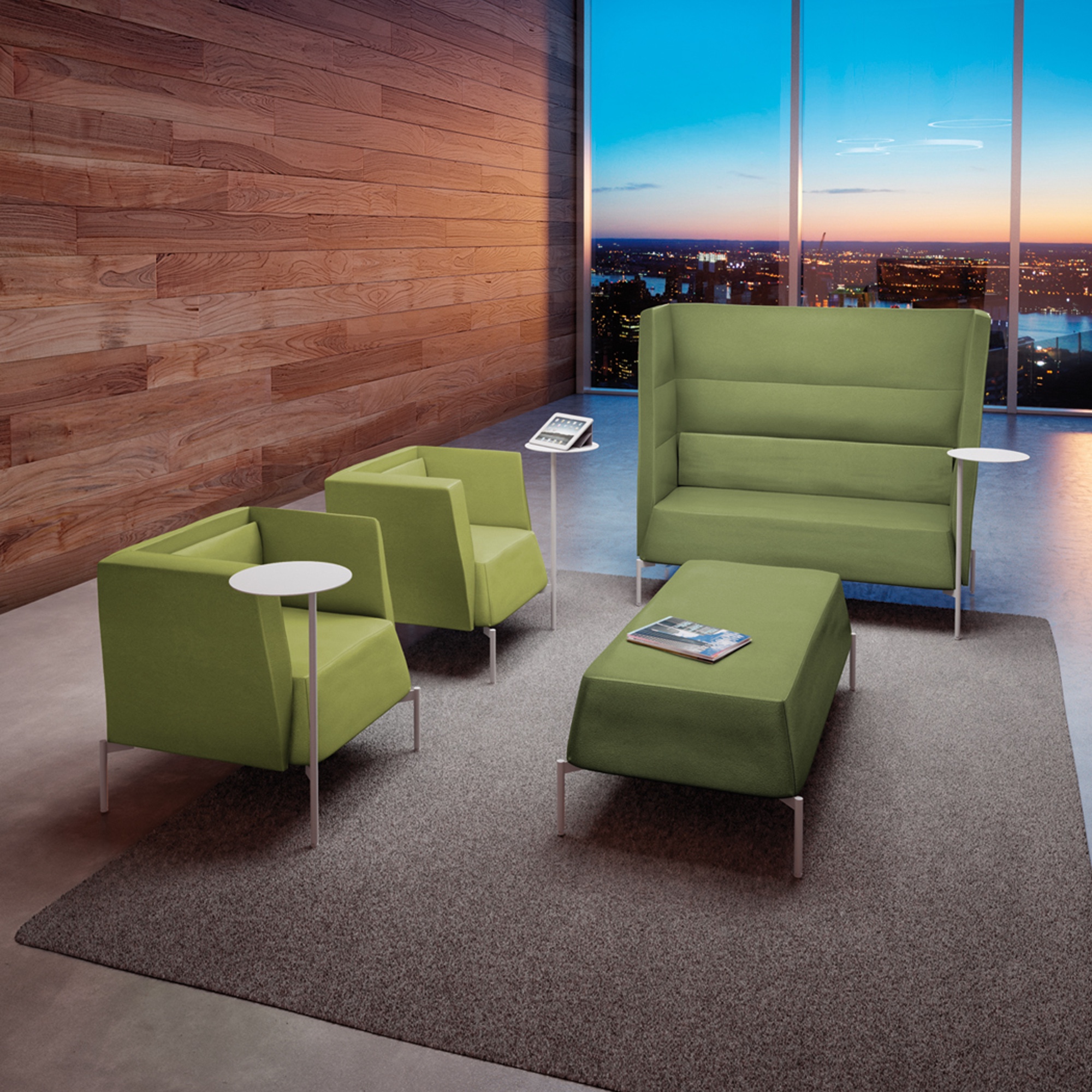 Kastel KENDO Sofa 2-Sitzer mit Rücken hoch H127 cm