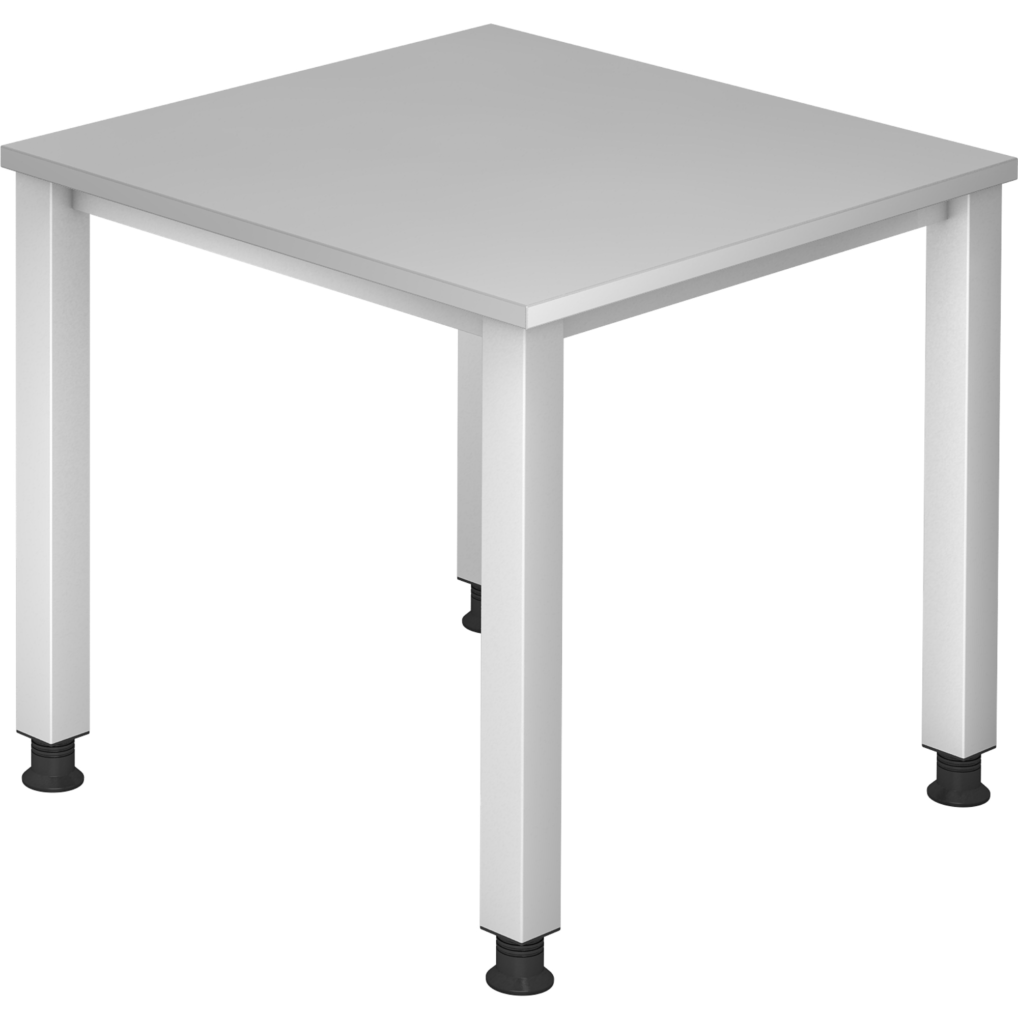 Schreibtisch S-Serie mit 4-Fuß höhenverstellbar 68 - 76 cm