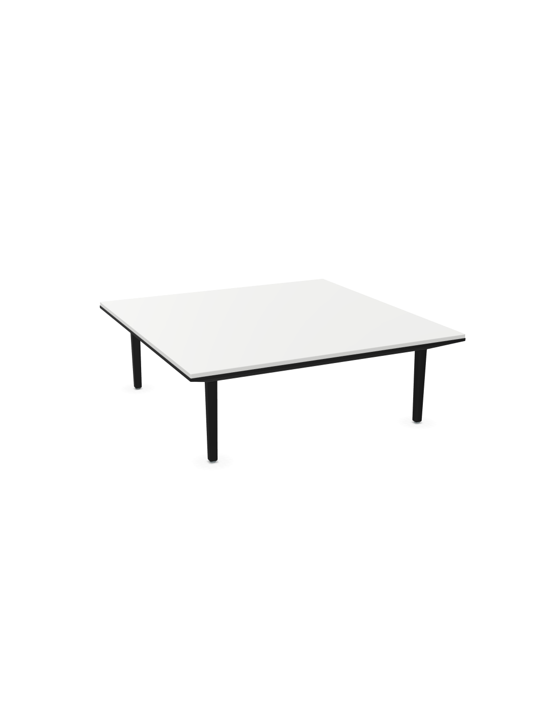 Actiu LONGO Beistelltisch 90 x 90 cm in Höhe 32 cm