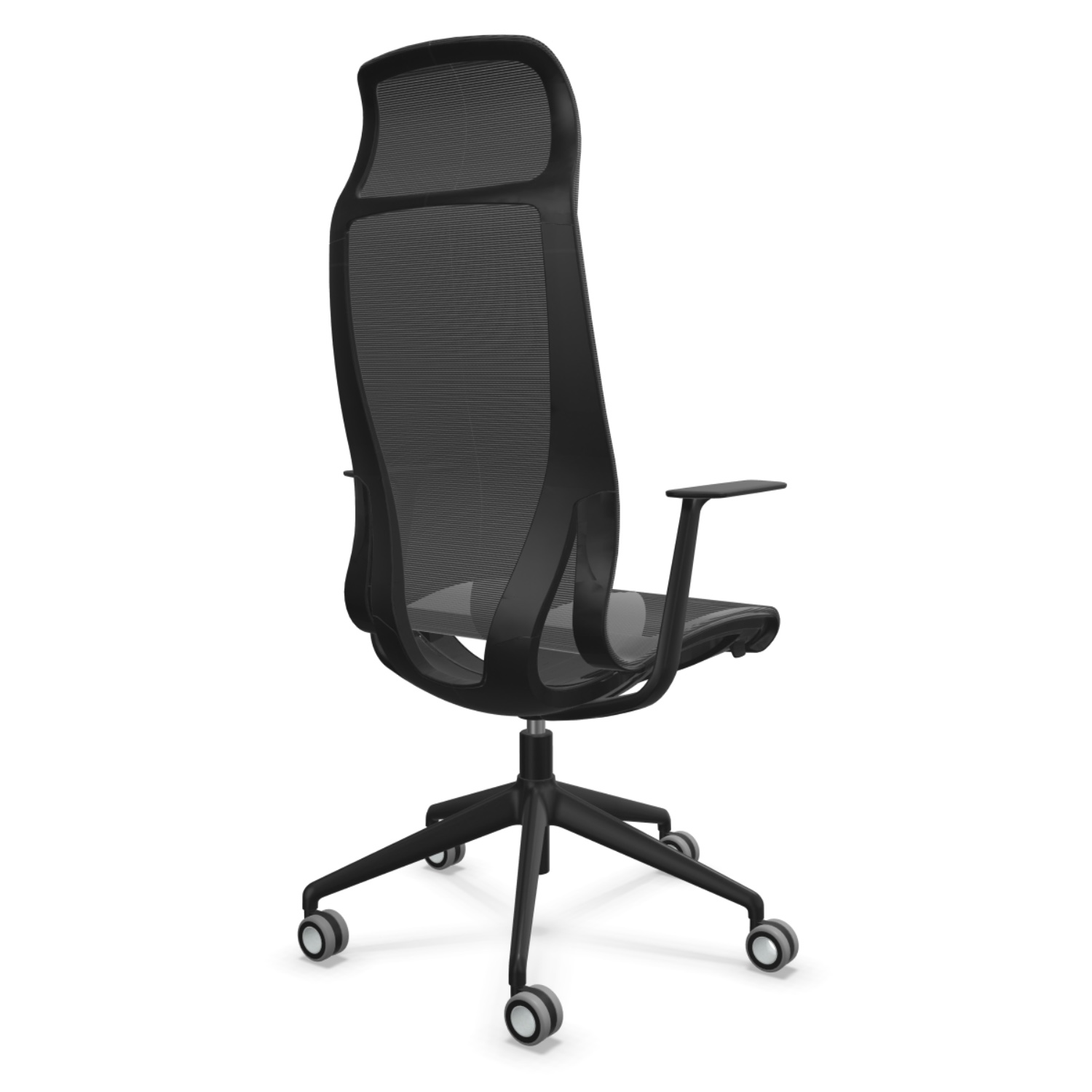 Designer Chefsessel Drehstuhl mit Netzbespannung