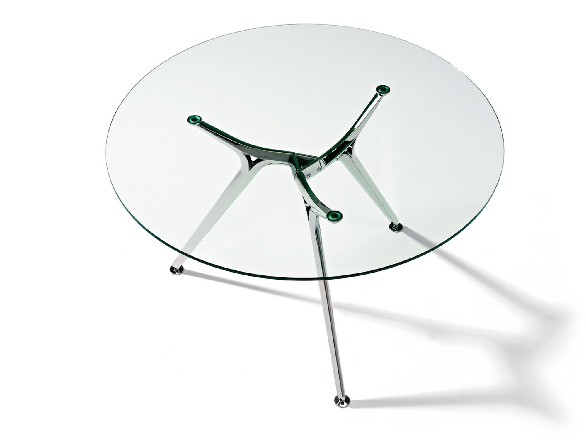 Actiu ARKITEK W70 Besprechungstisch rund mit Glasplatte