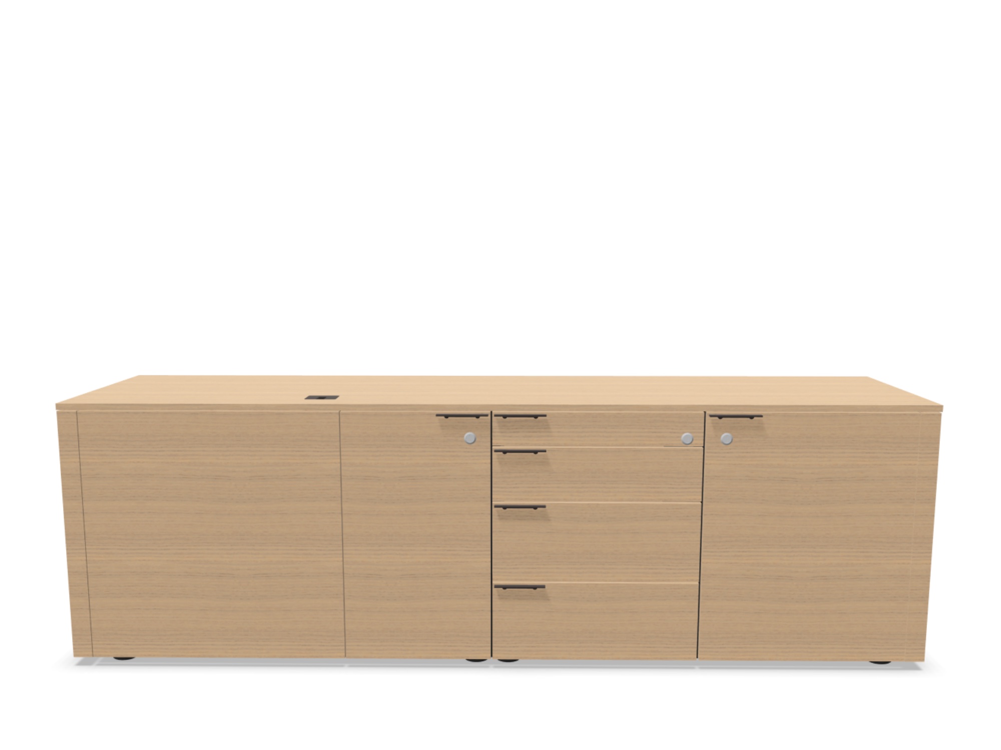 Bralco Metar MC17054R Container für Schreibtisch