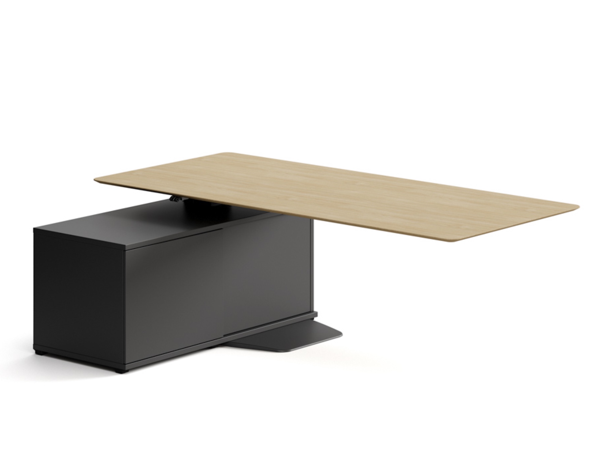 Actiu MENSSULA V1 Schreibtisch für das Management mit Sideboard und Tischplatte rechteckig