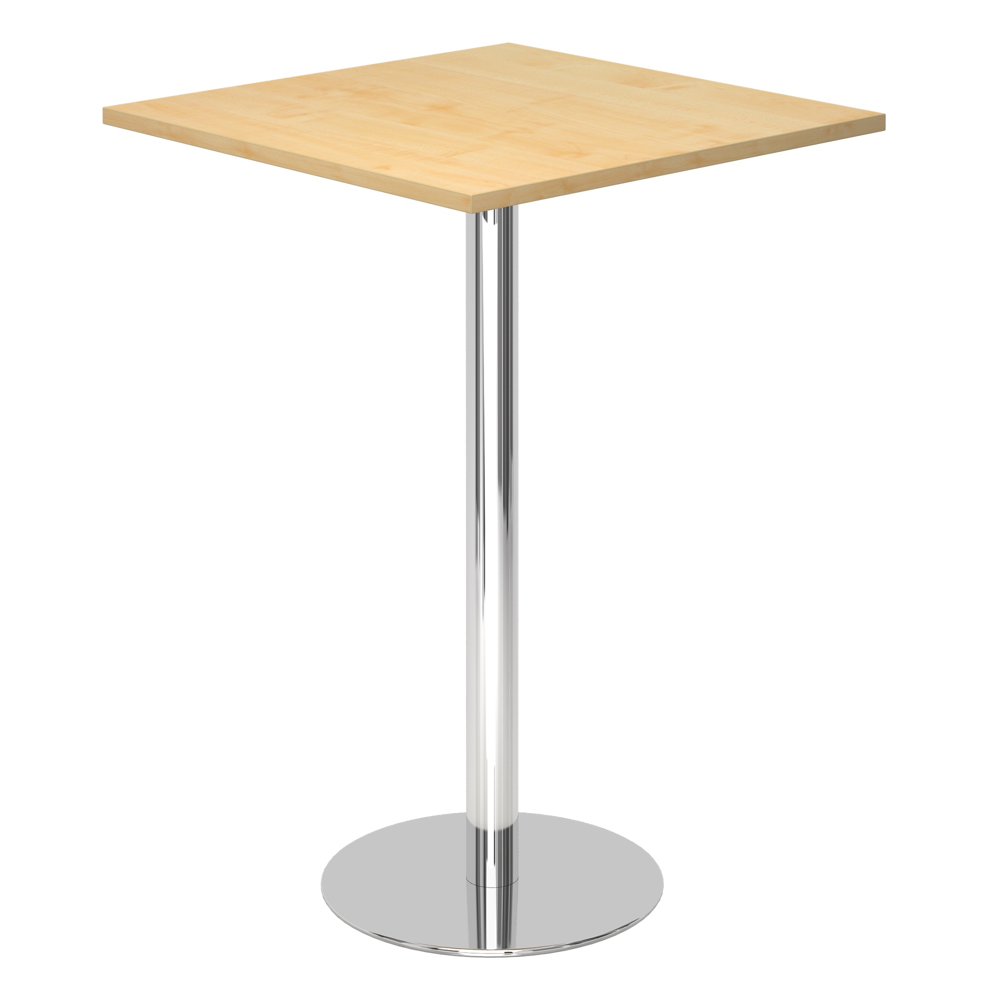 Stehtisch 80 x 80 cm rechteckig mit Tellerfuß